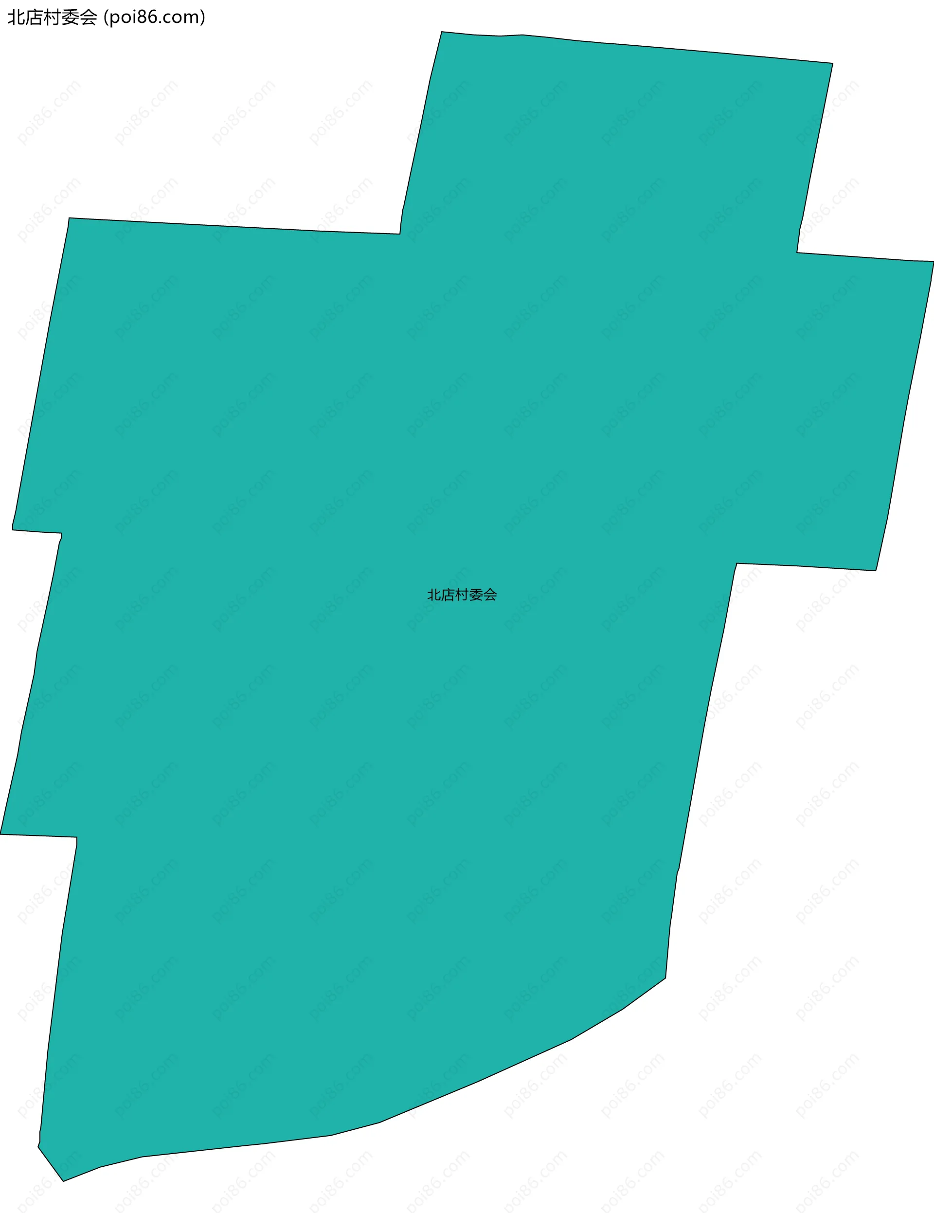 北店村委会边界地图