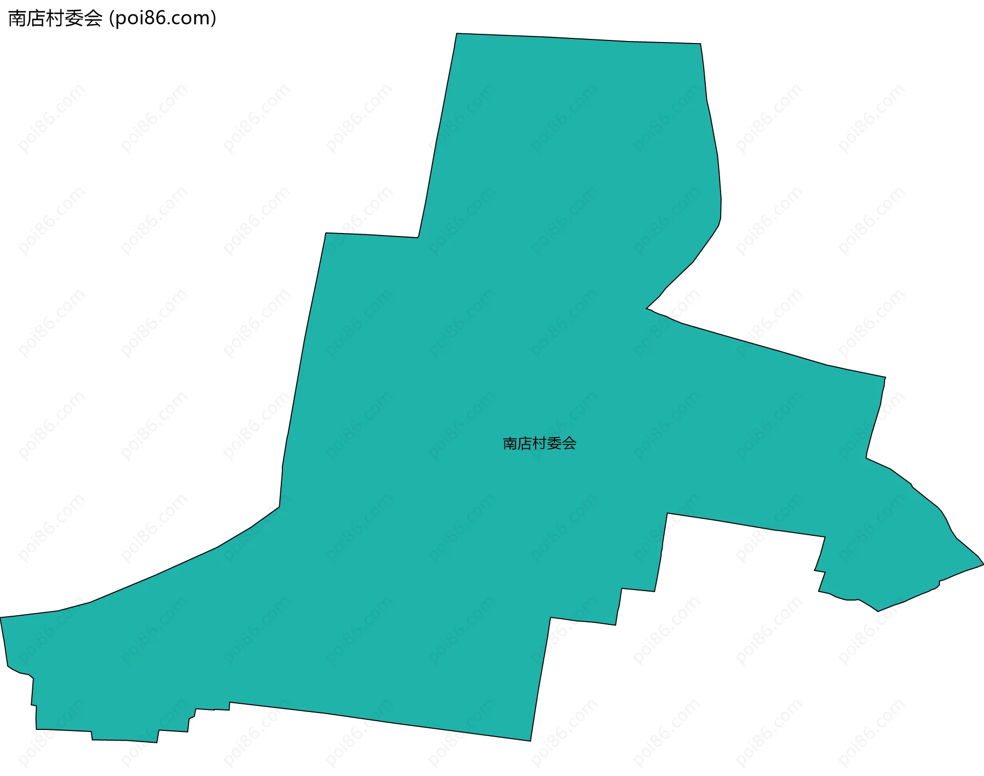南店村委会边界地图