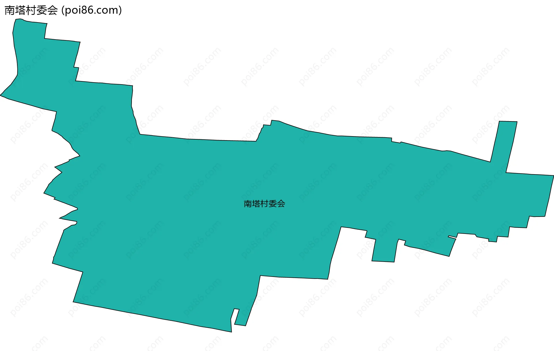 南塔村委会边界地图
