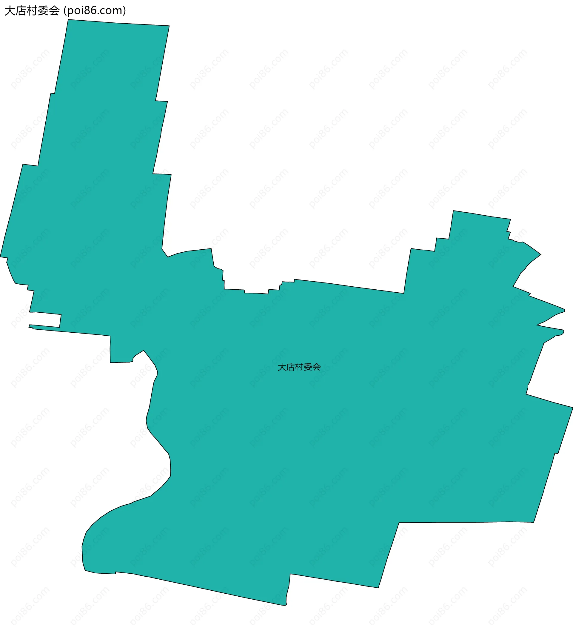 大店村委会边界地图