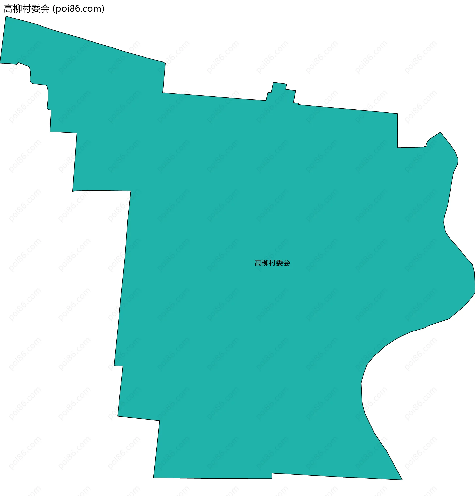 高柳村委会边界地图