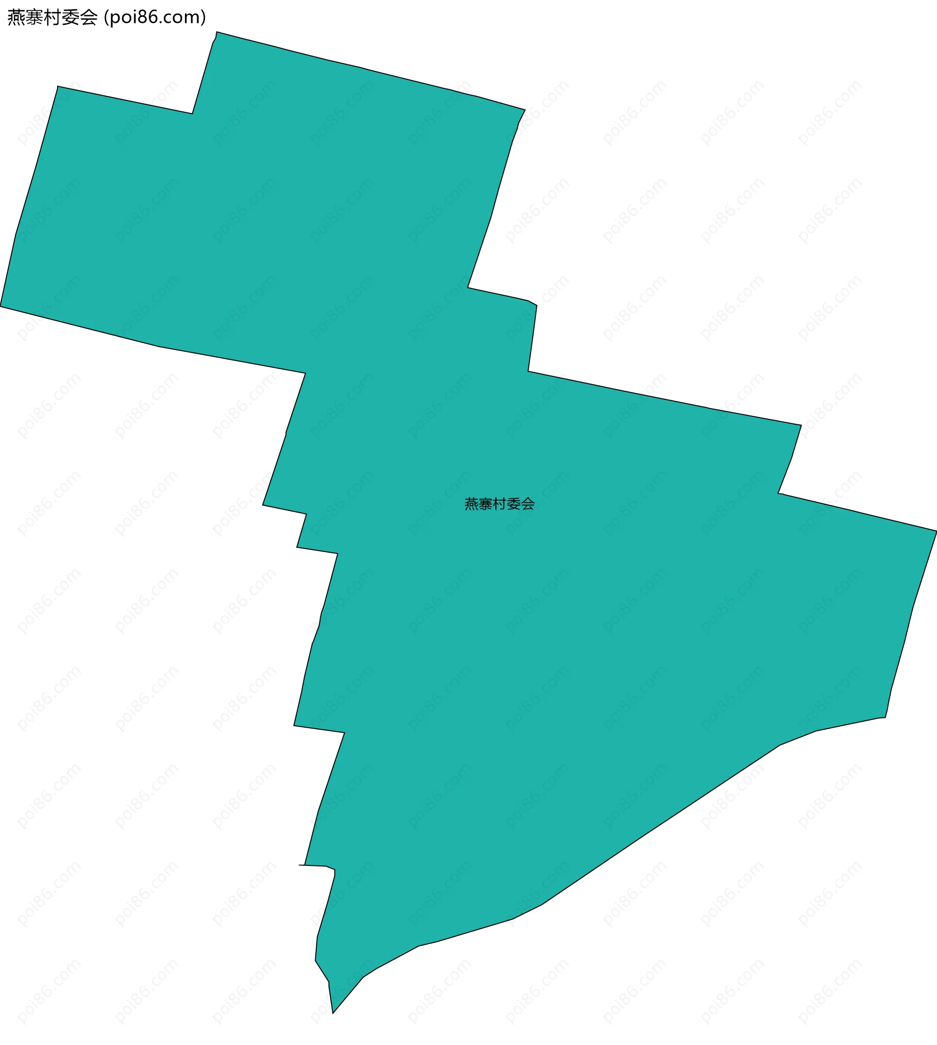 燕寨村委会边界地图