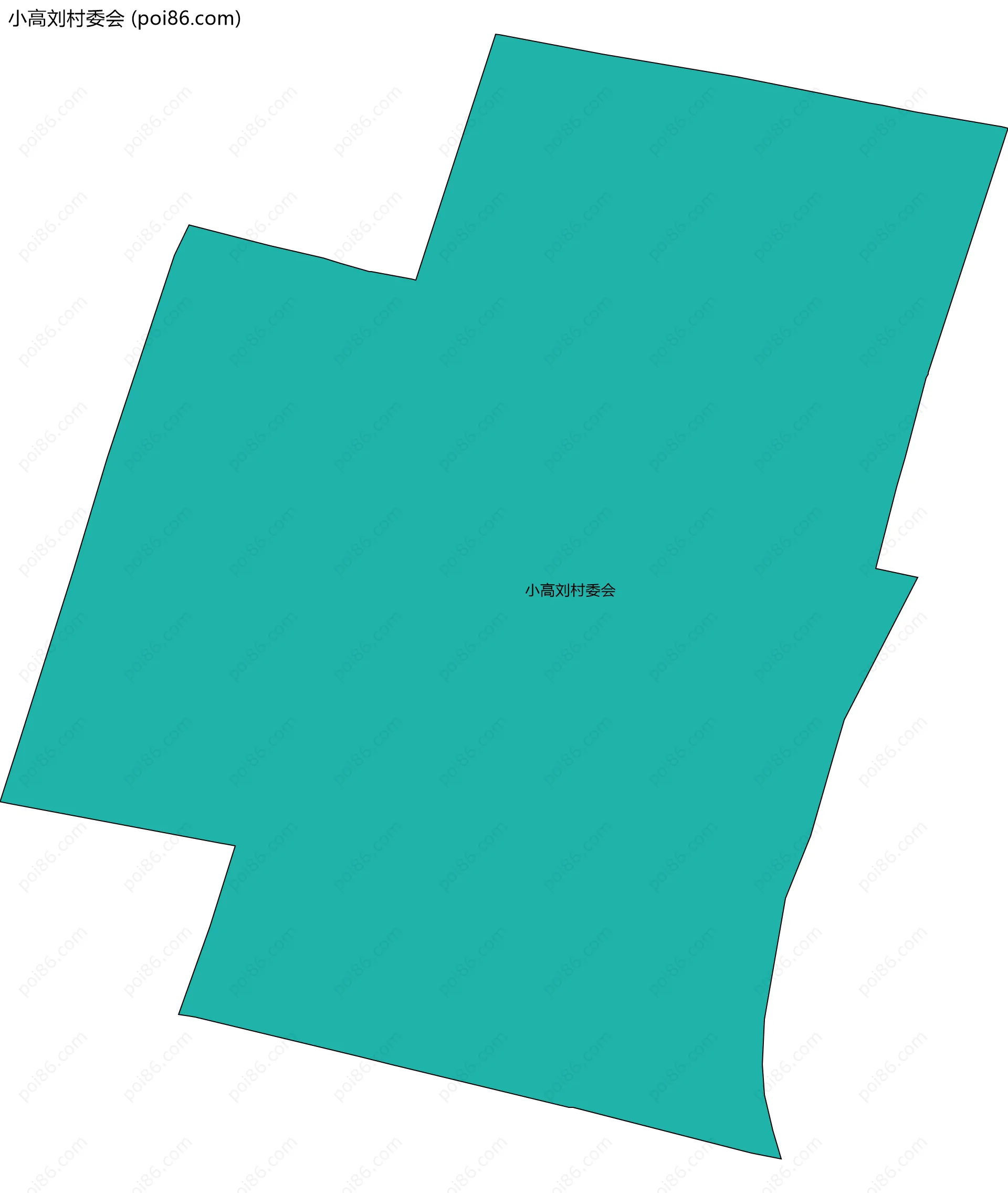 小高刘村委会边界地图