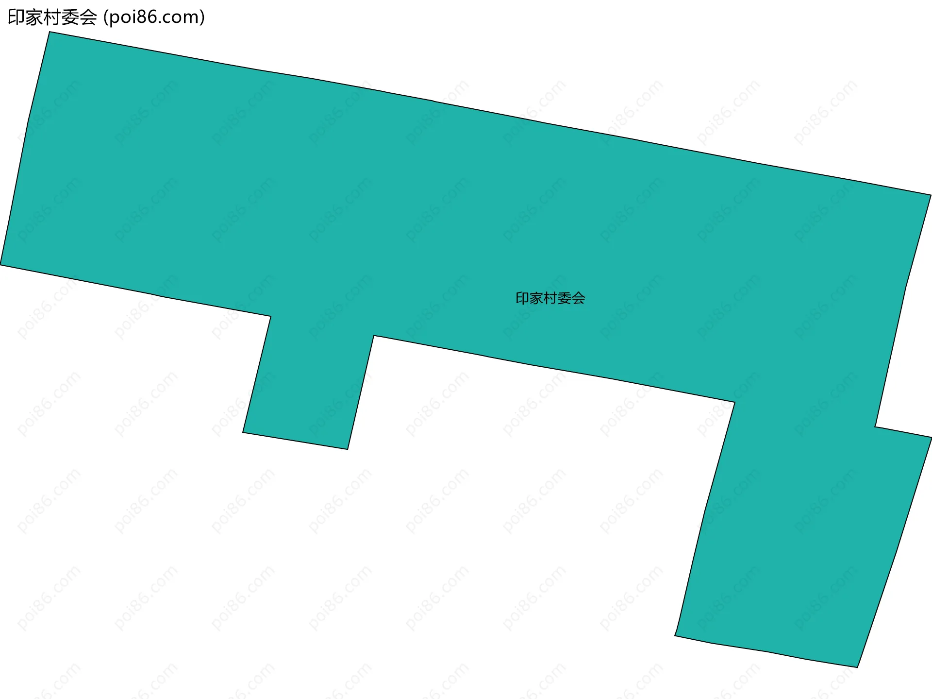 印家村委会边界地图