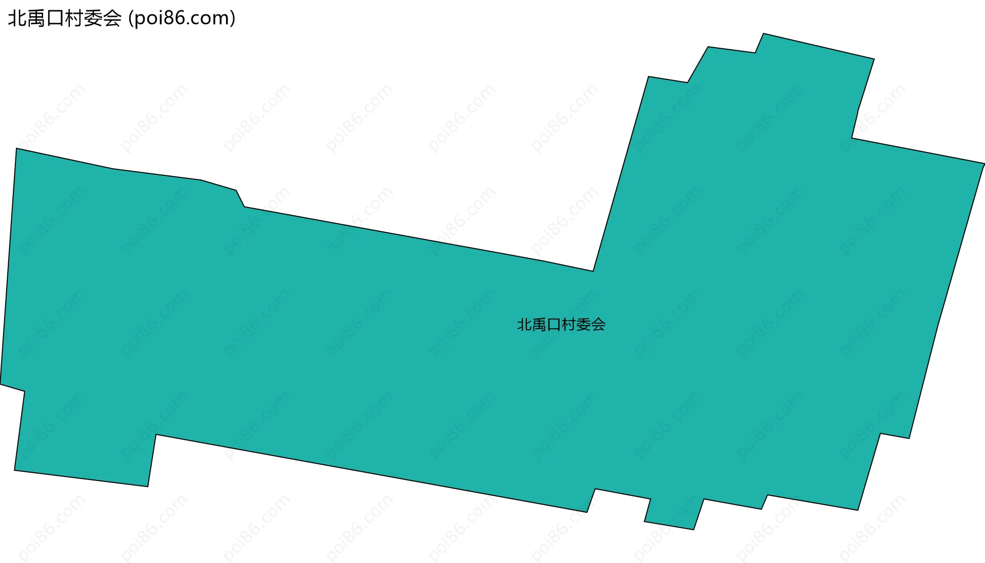 北禹口村委会边界地图
