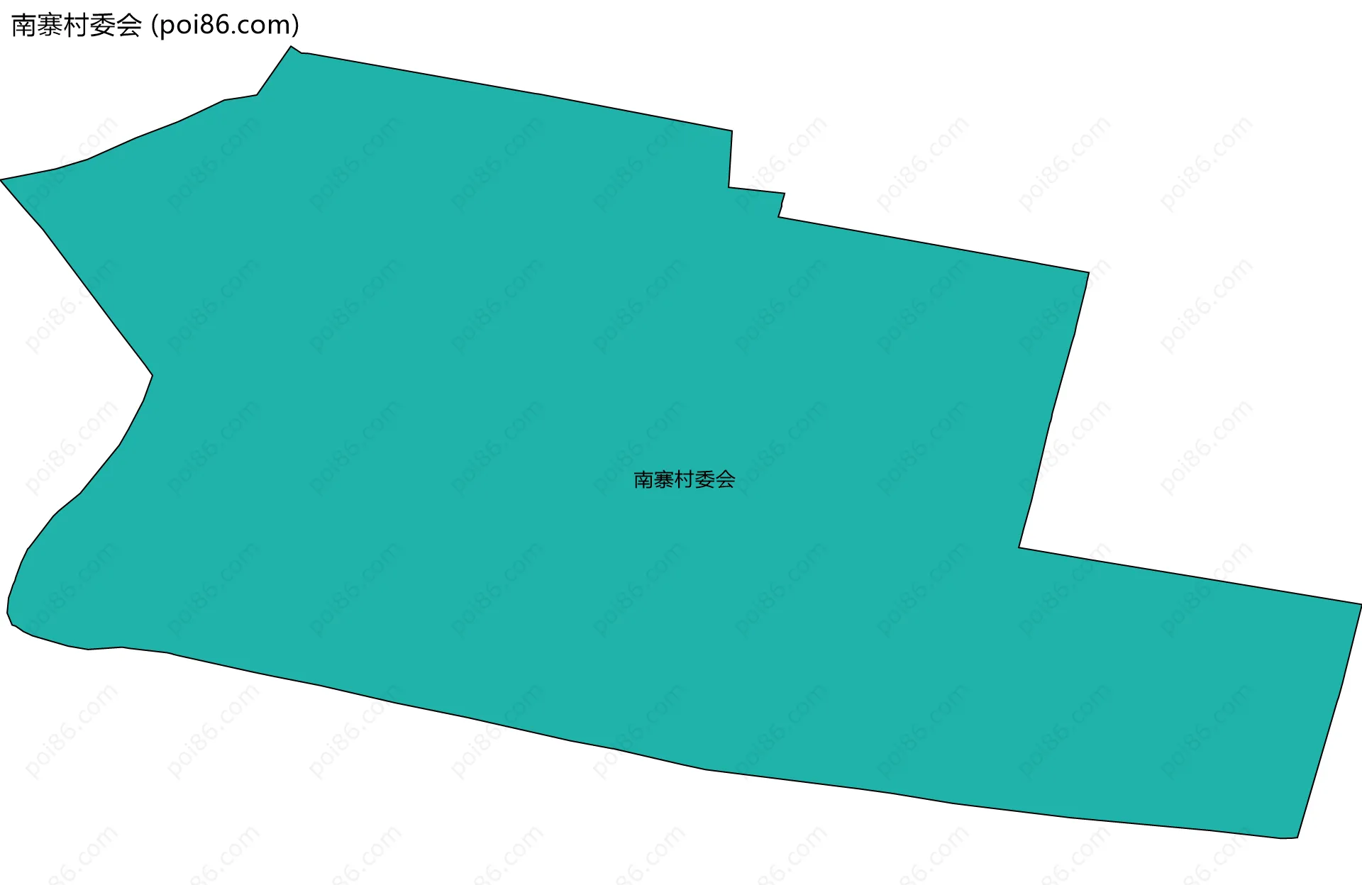 南寨村委会边界地图