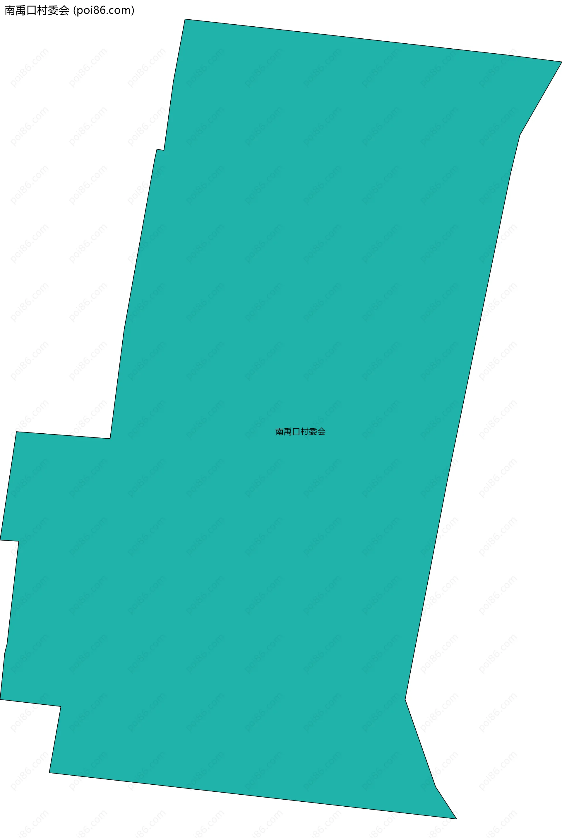 南禹口村委会边界地图