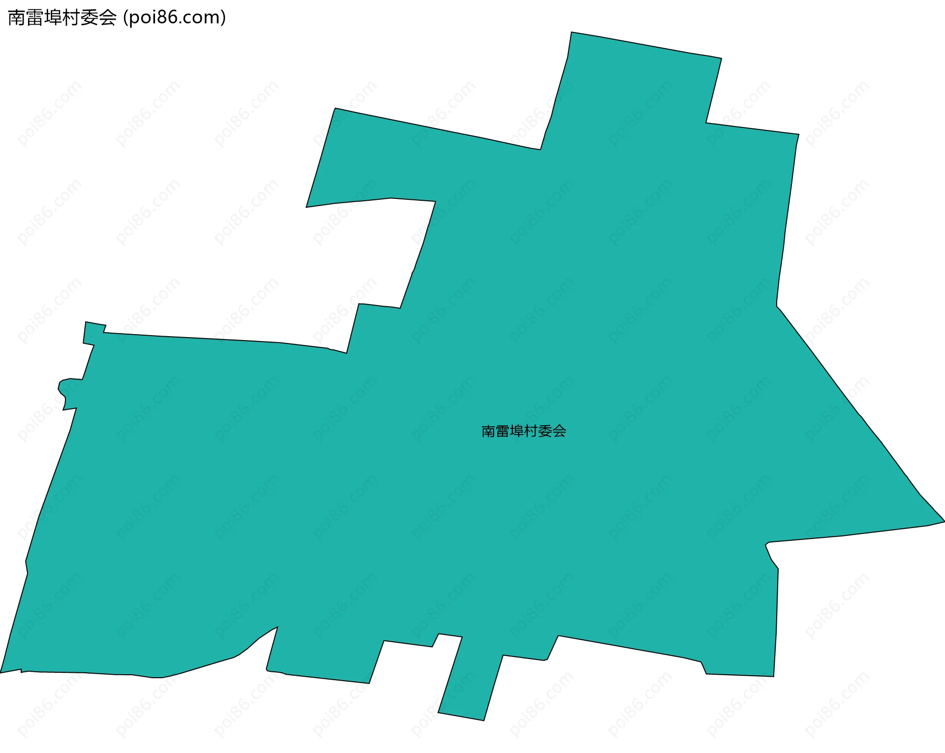 南雷埠村委会边界地图