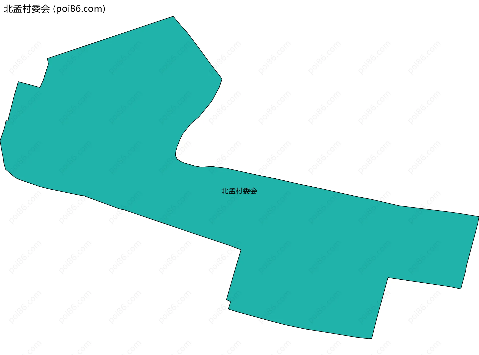 北孟村委会边界地图