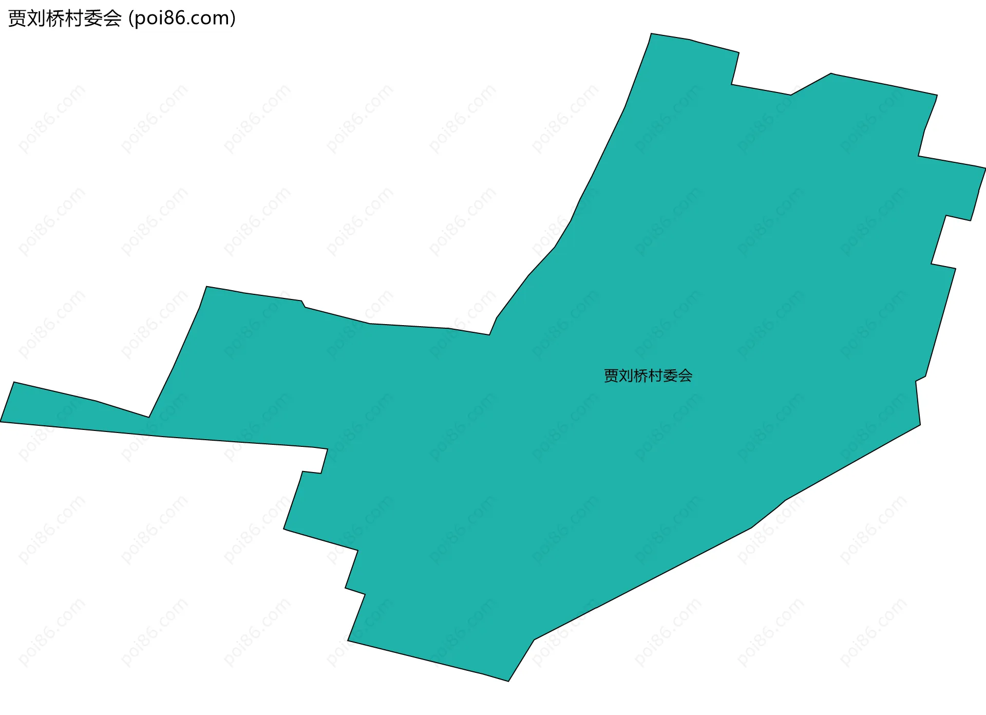 贾刘桥村委会边界地图