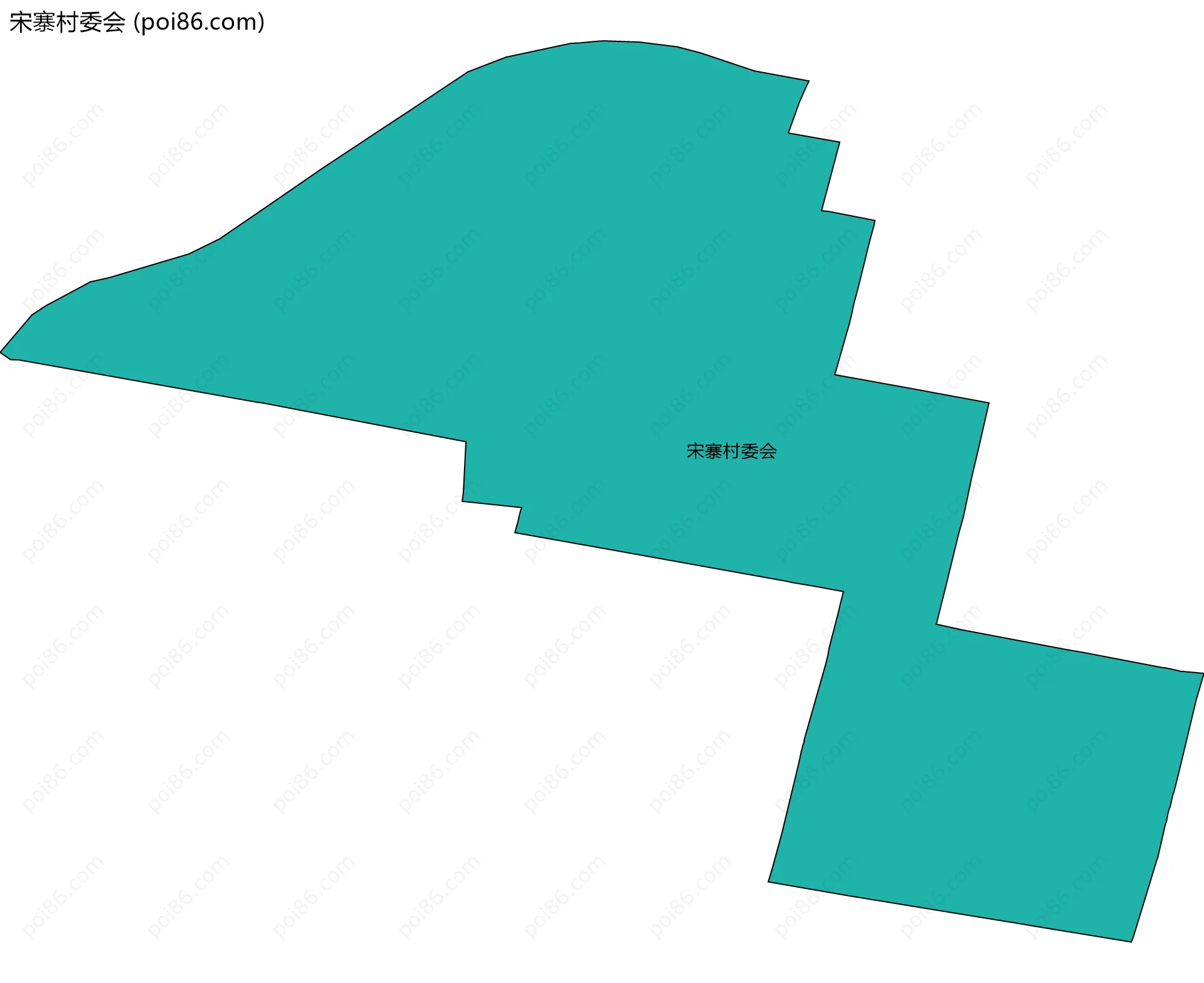 宋寨村委会边界地图