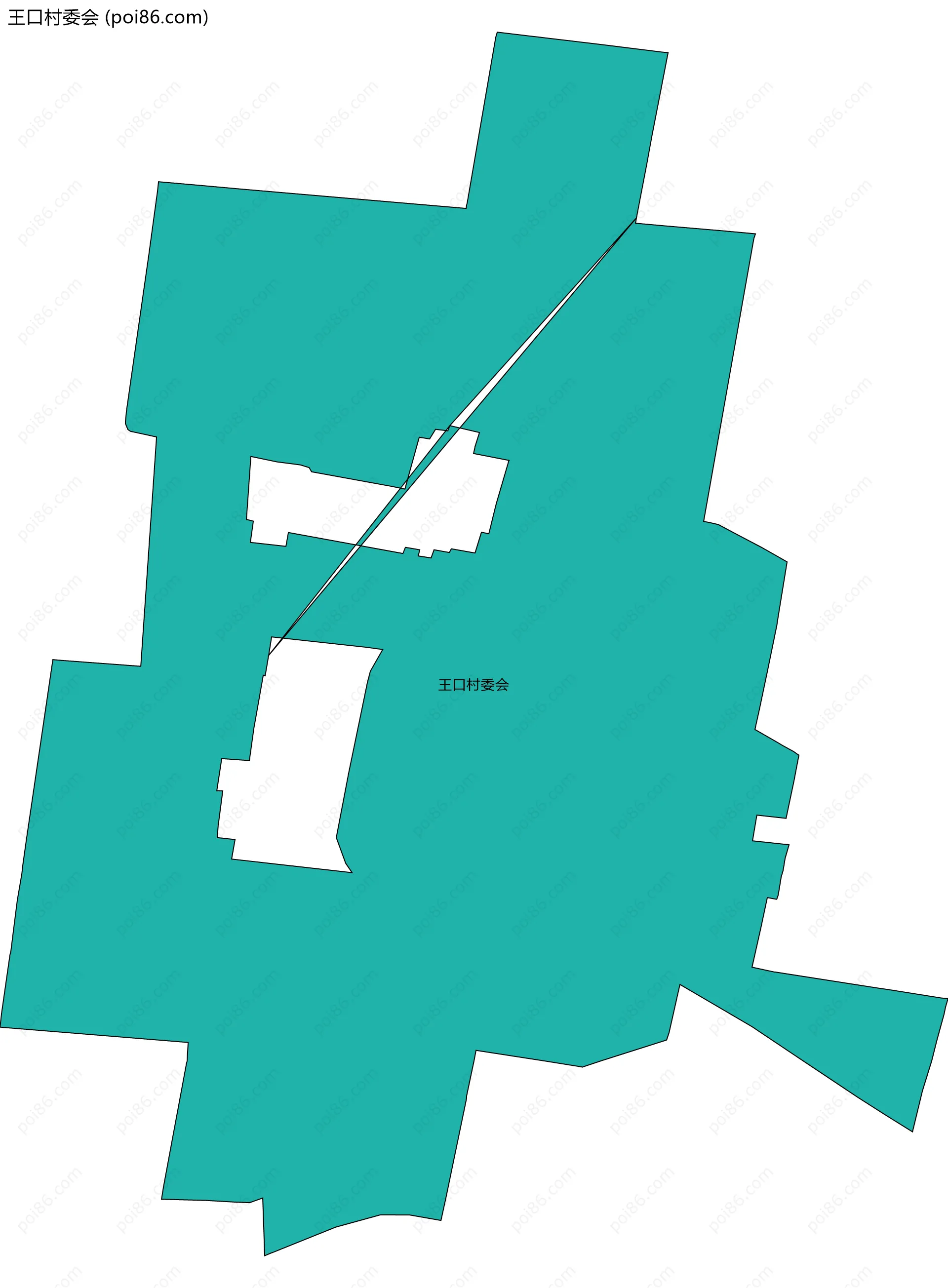 王口村委会边界地图