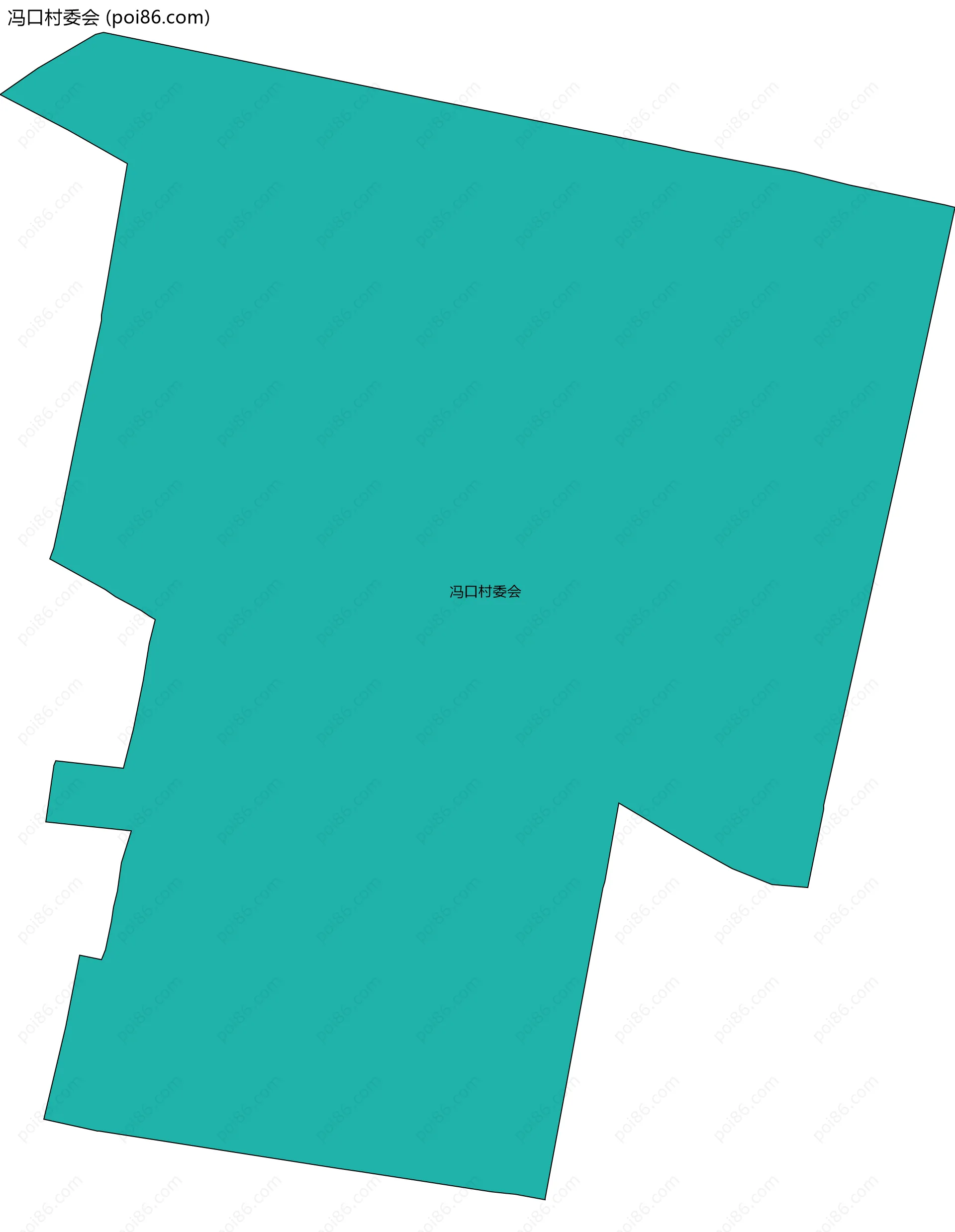 冯口村委会边界地图