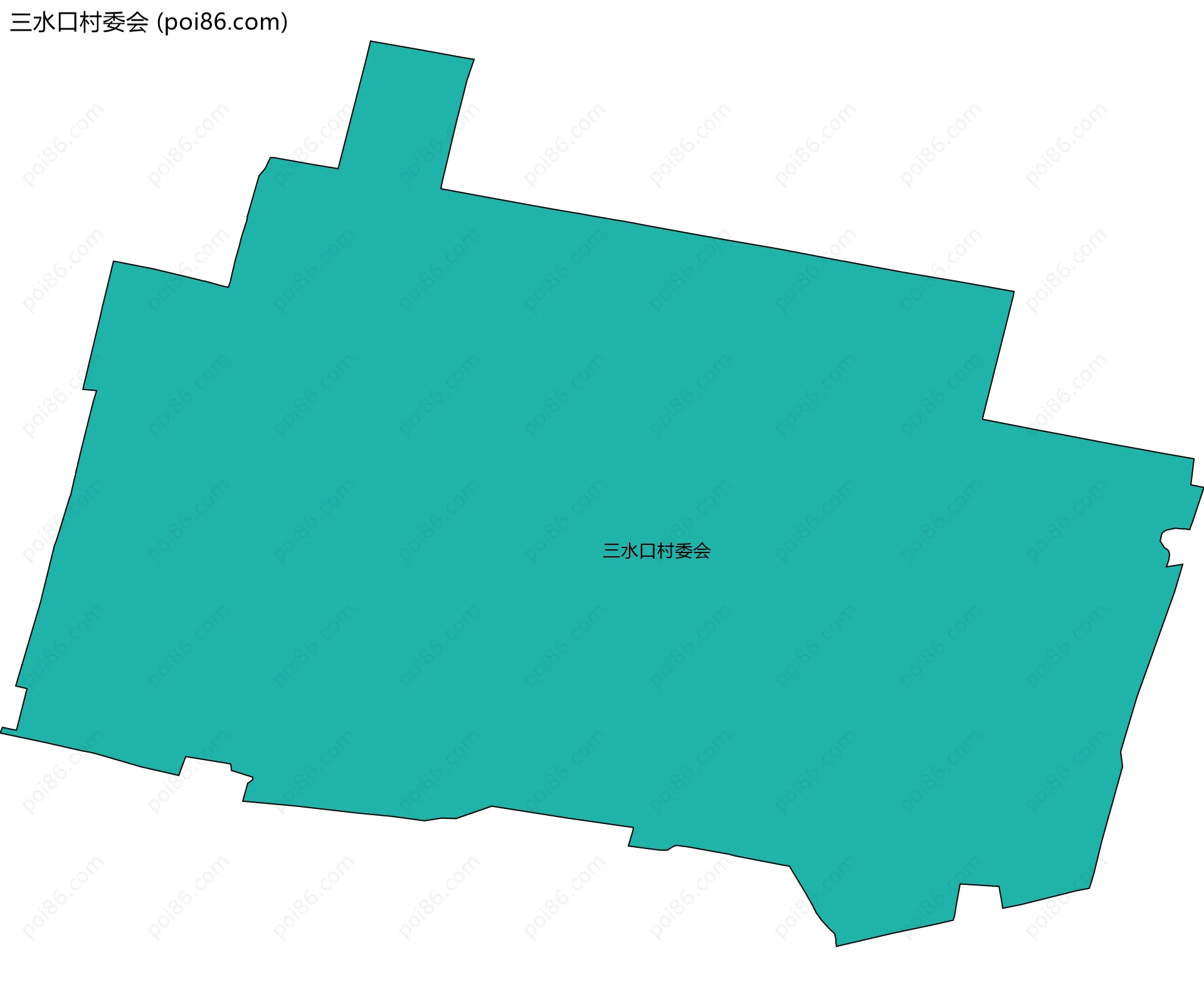 三水口村委会边界地图