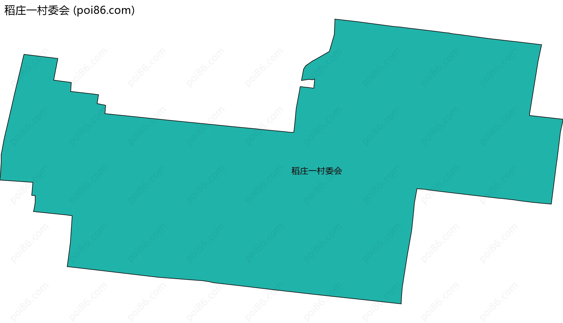 稻庄一村委会边界地图