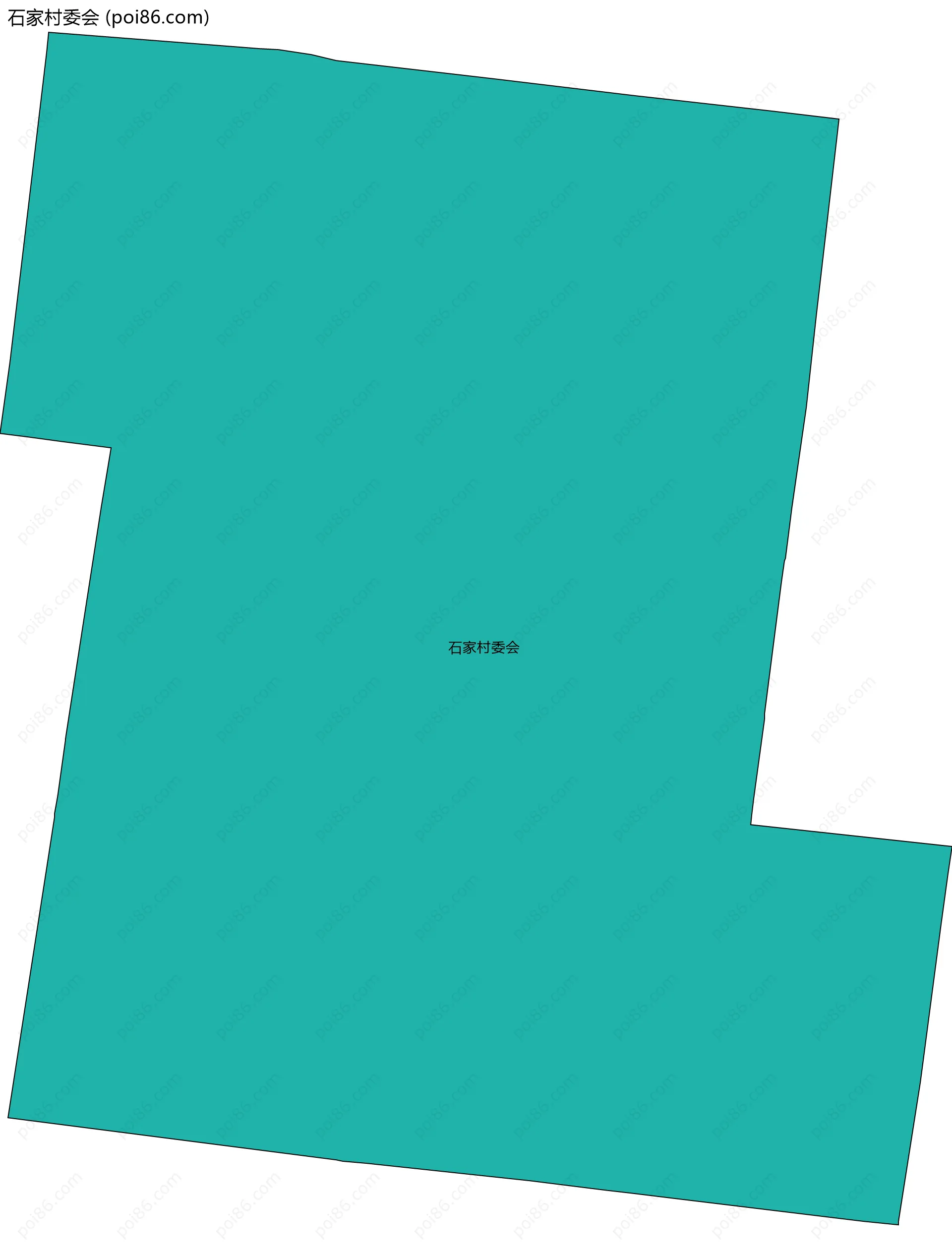 石家村委会边界地图