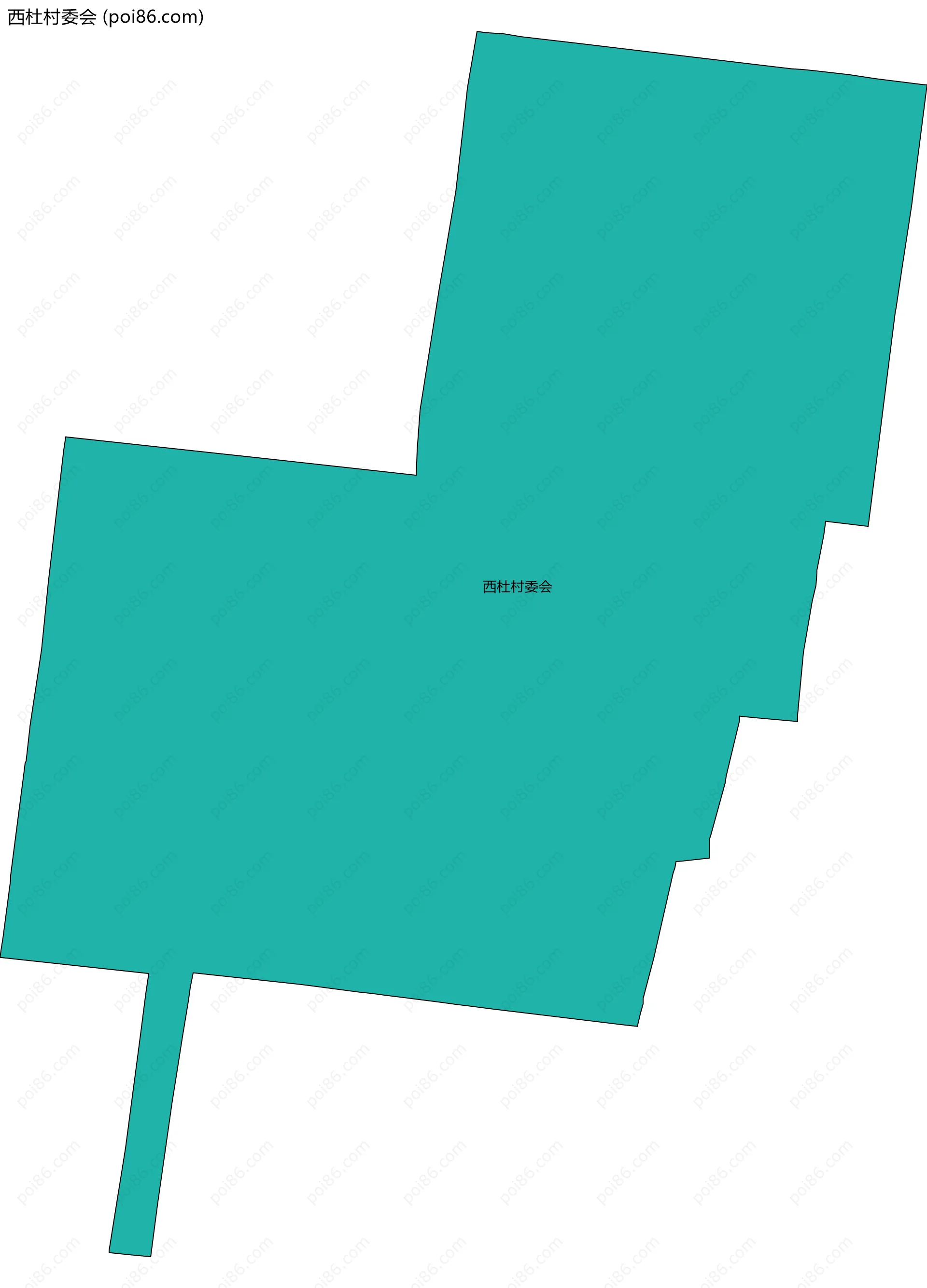 西杜村委会边界地图