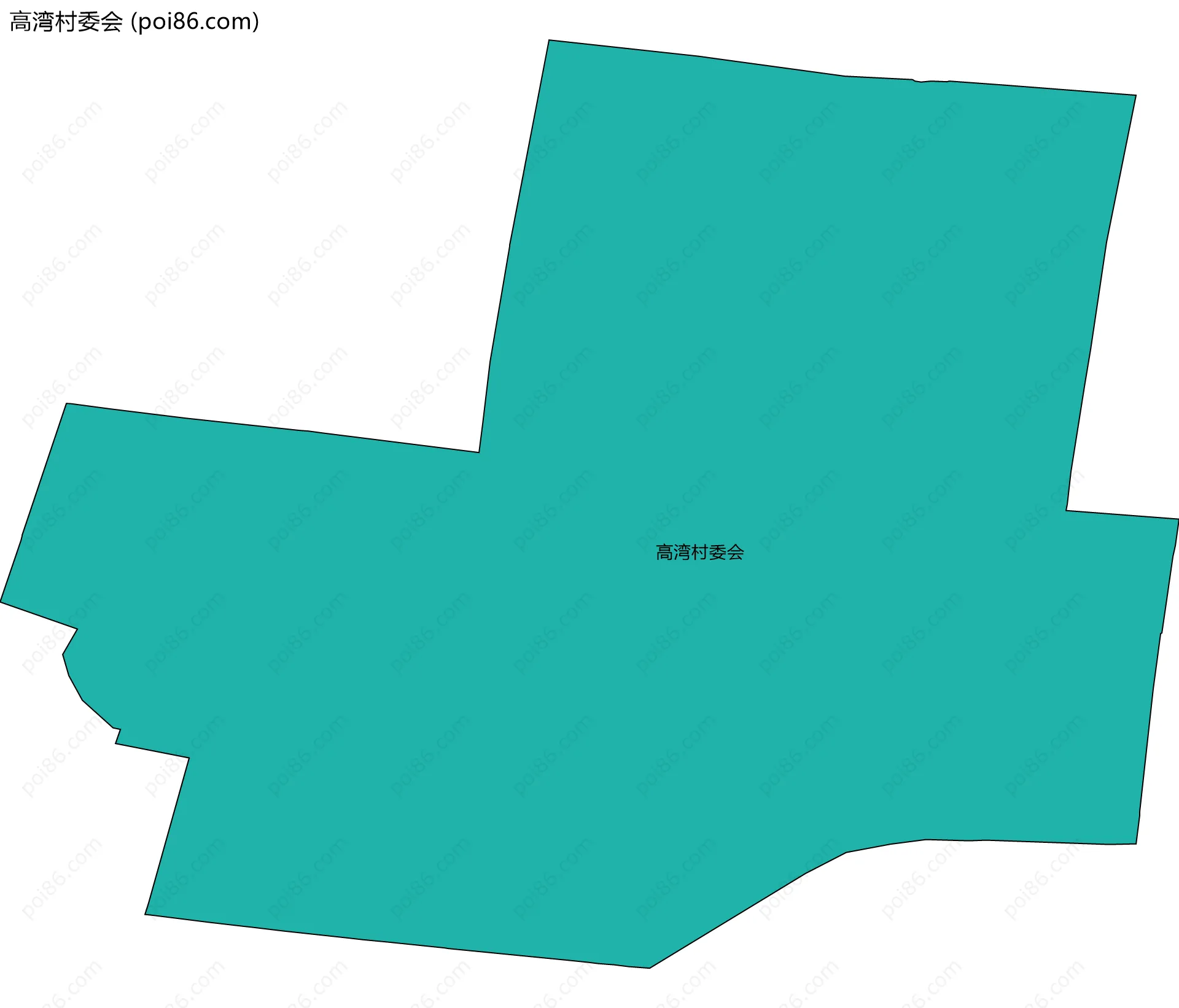 高湾村委会边界地图