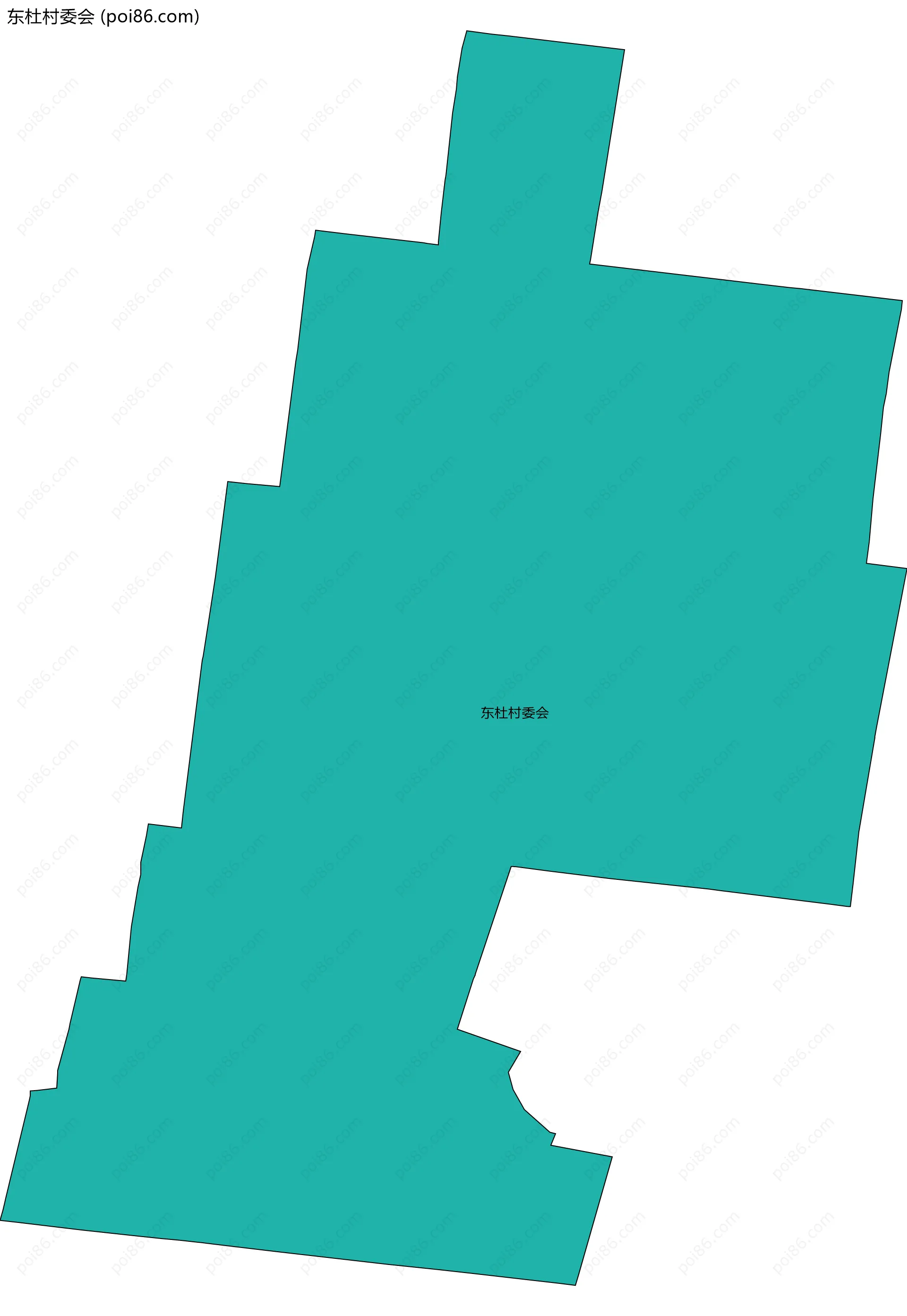 东杜村委会边界地图