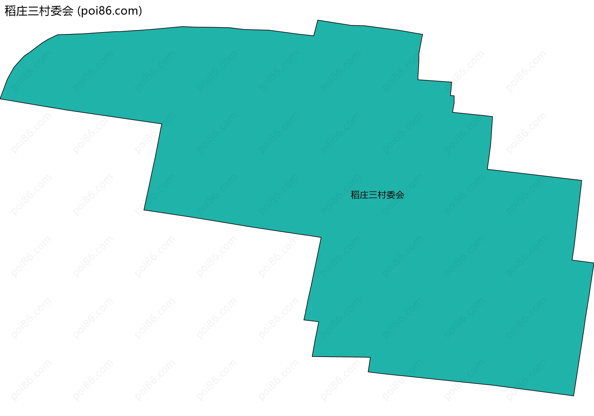 稻庄三村委会边界地图