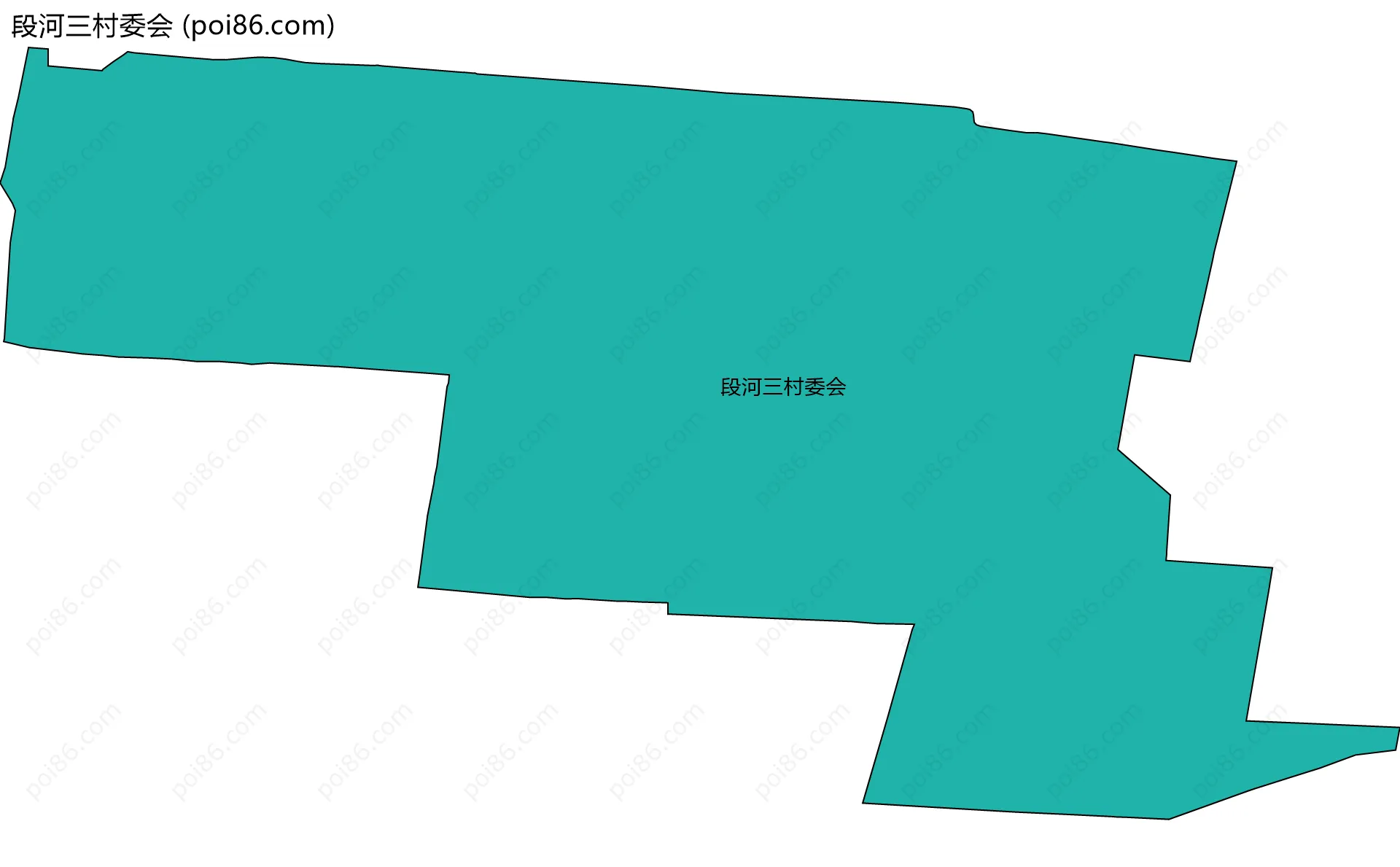 段河三村委会边界地图