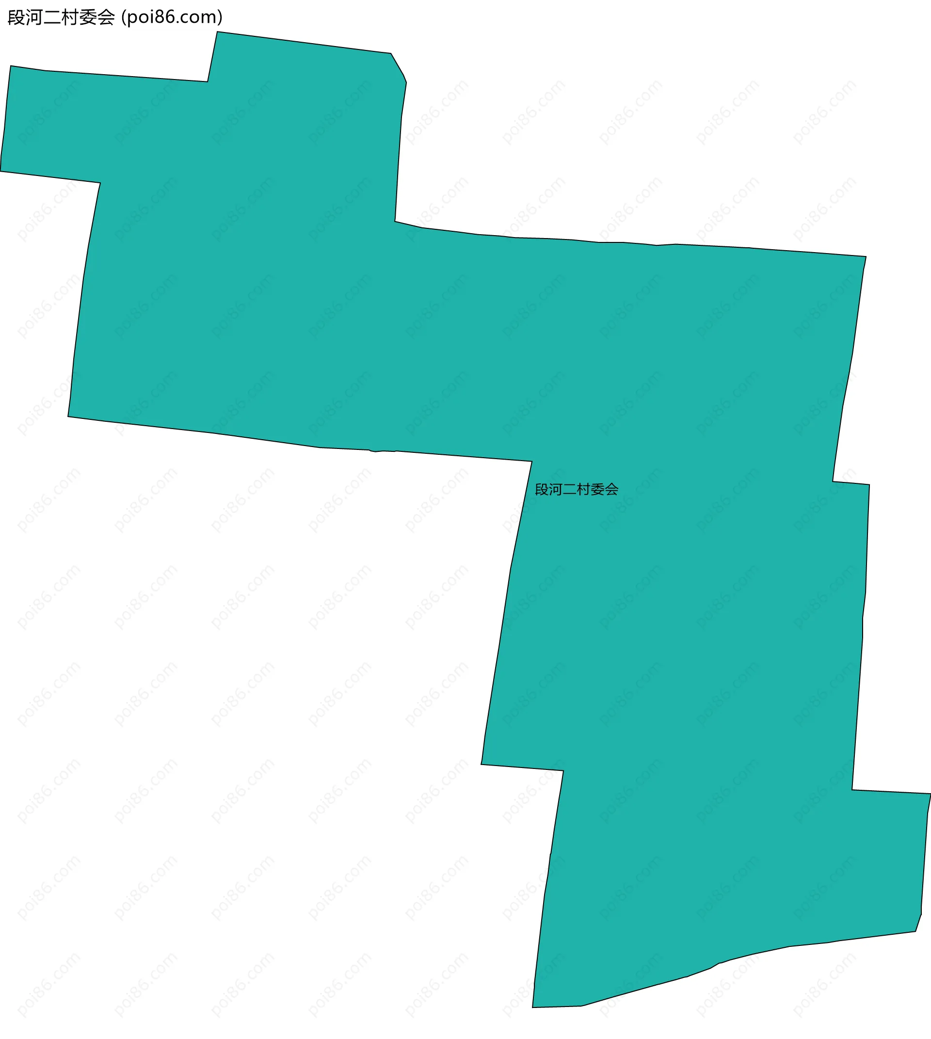 段河二村委会边界地图