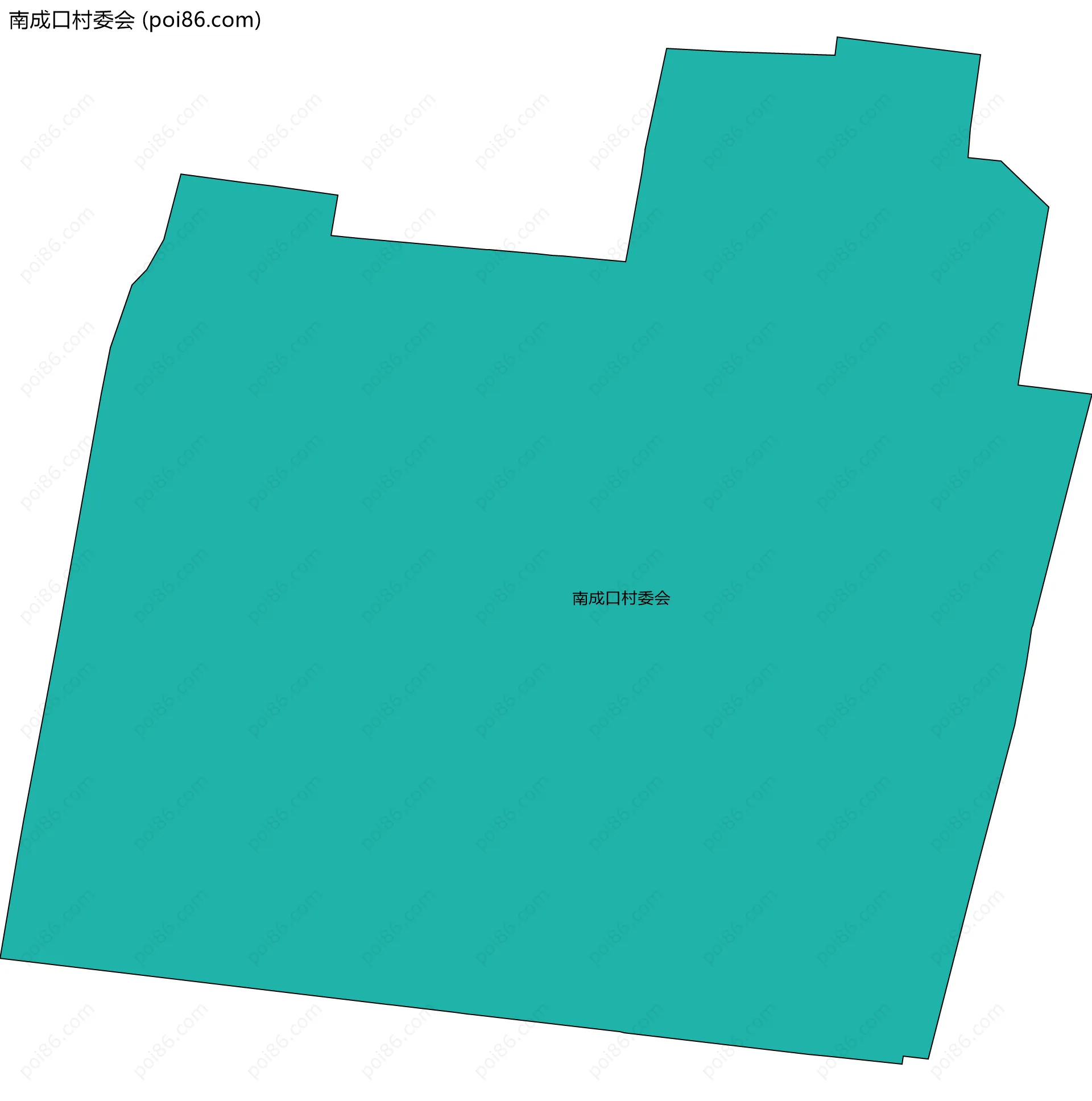 南成口村委会边界地图