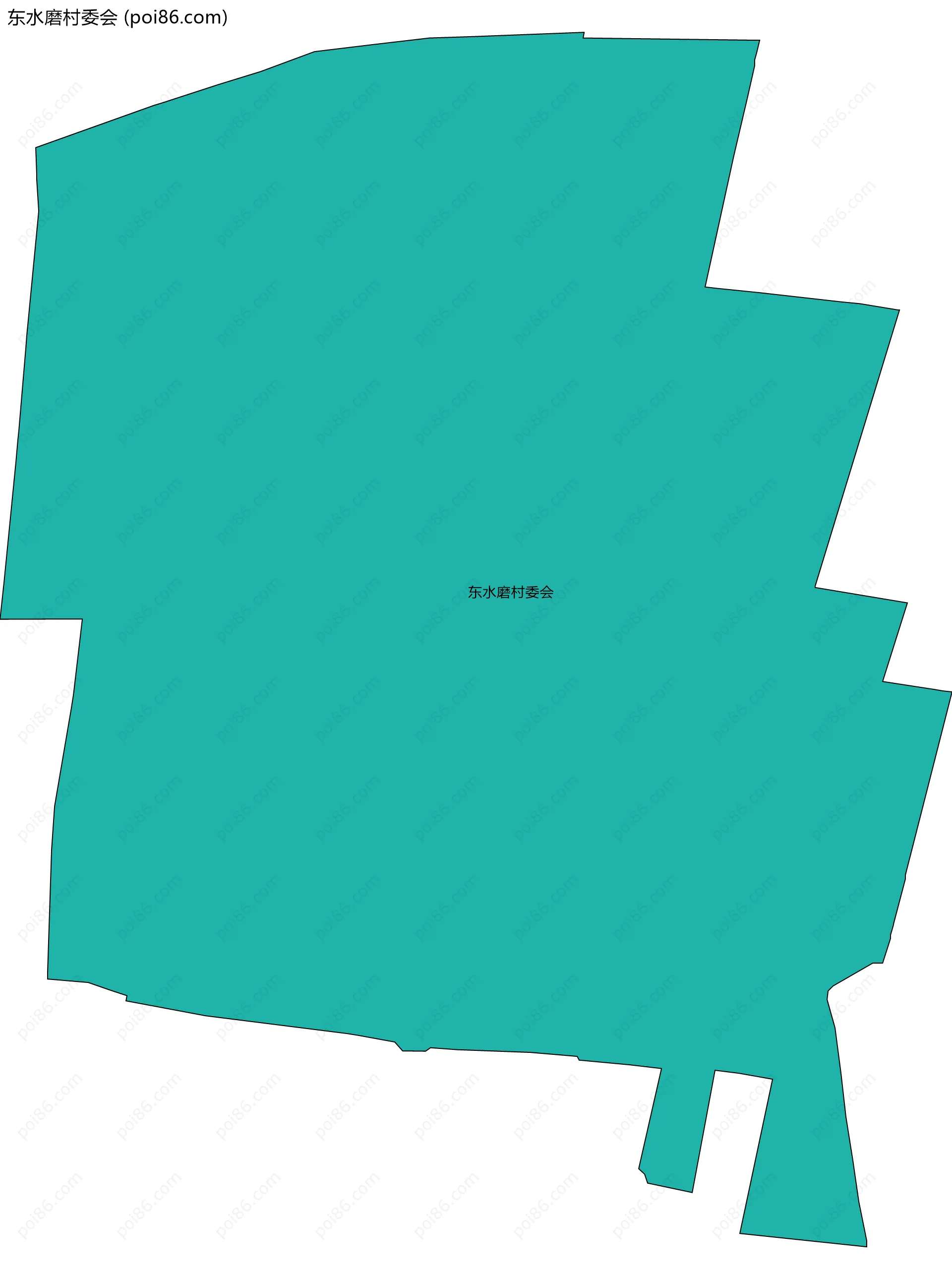 东水磨村委会边界地图