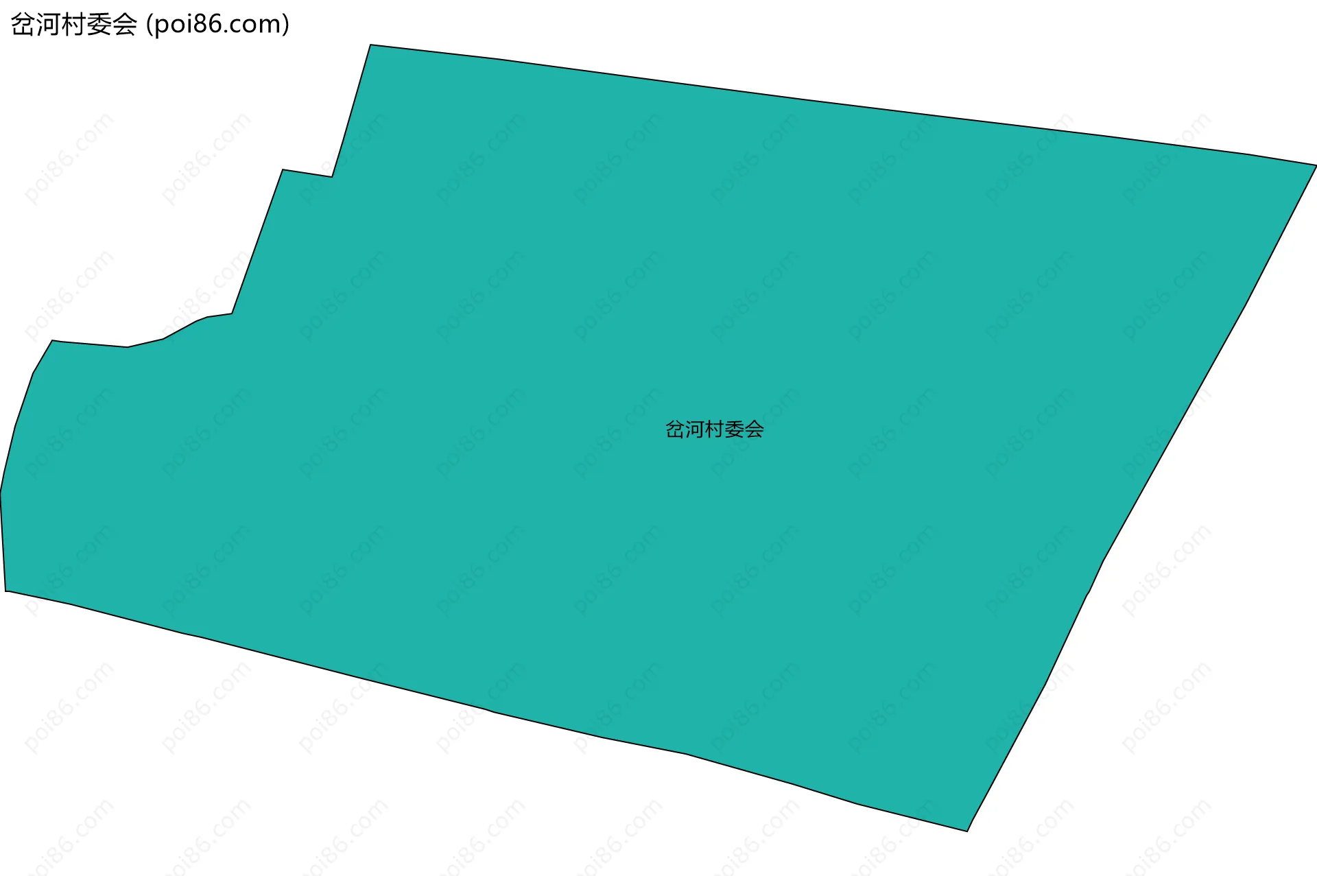 岔河村委会边界地图