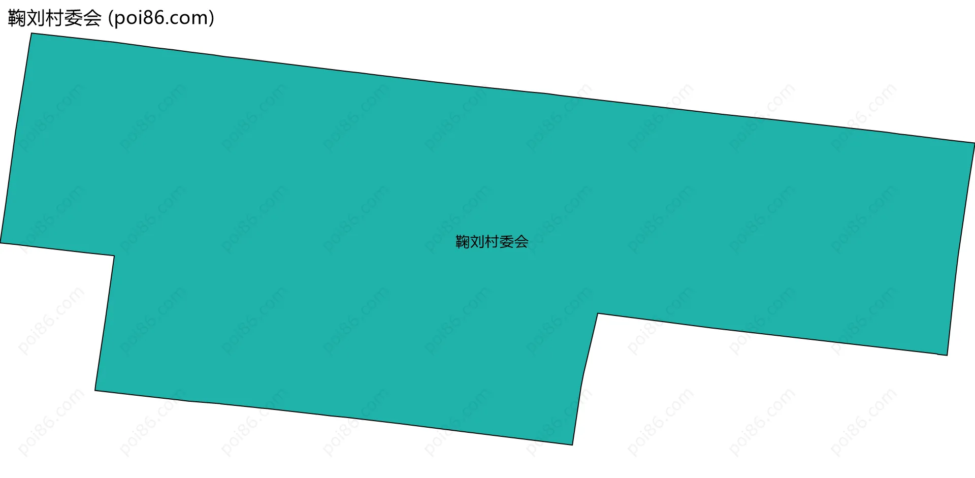 鞠刘村委会边界地图