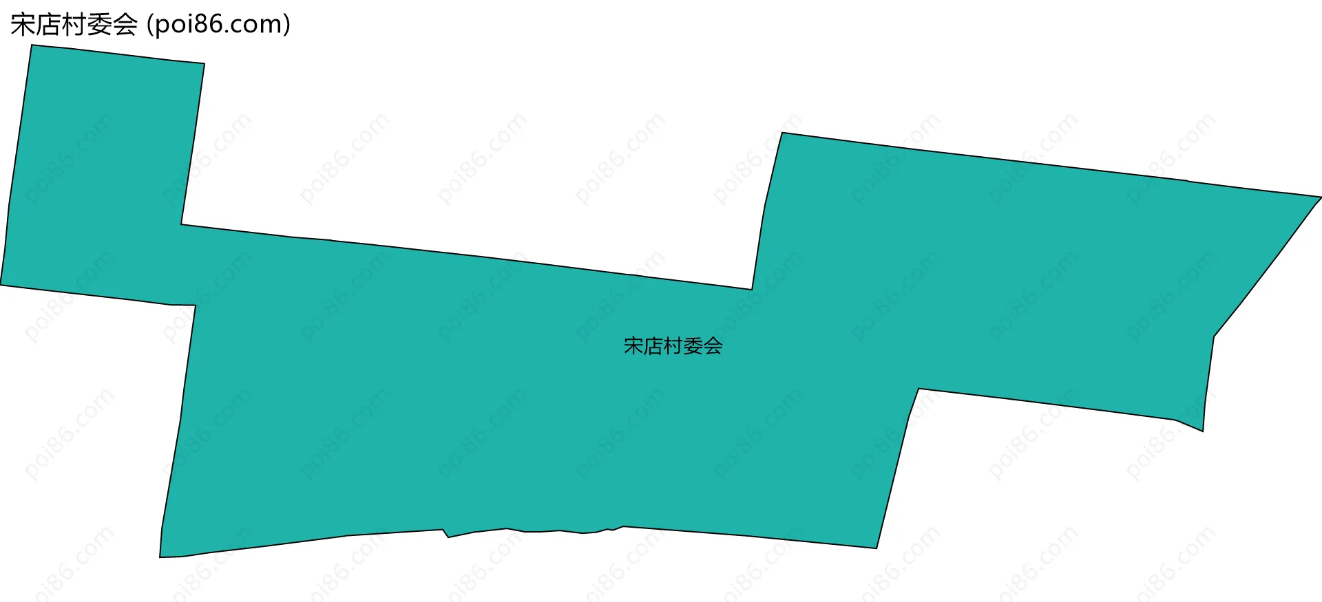 宋店村委会边界地图