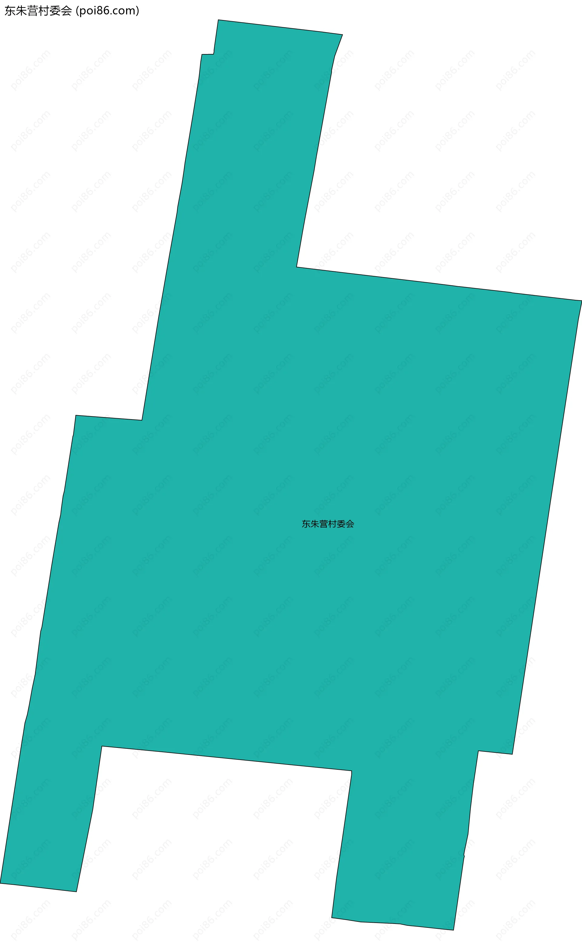 东朱营村委会边界地图