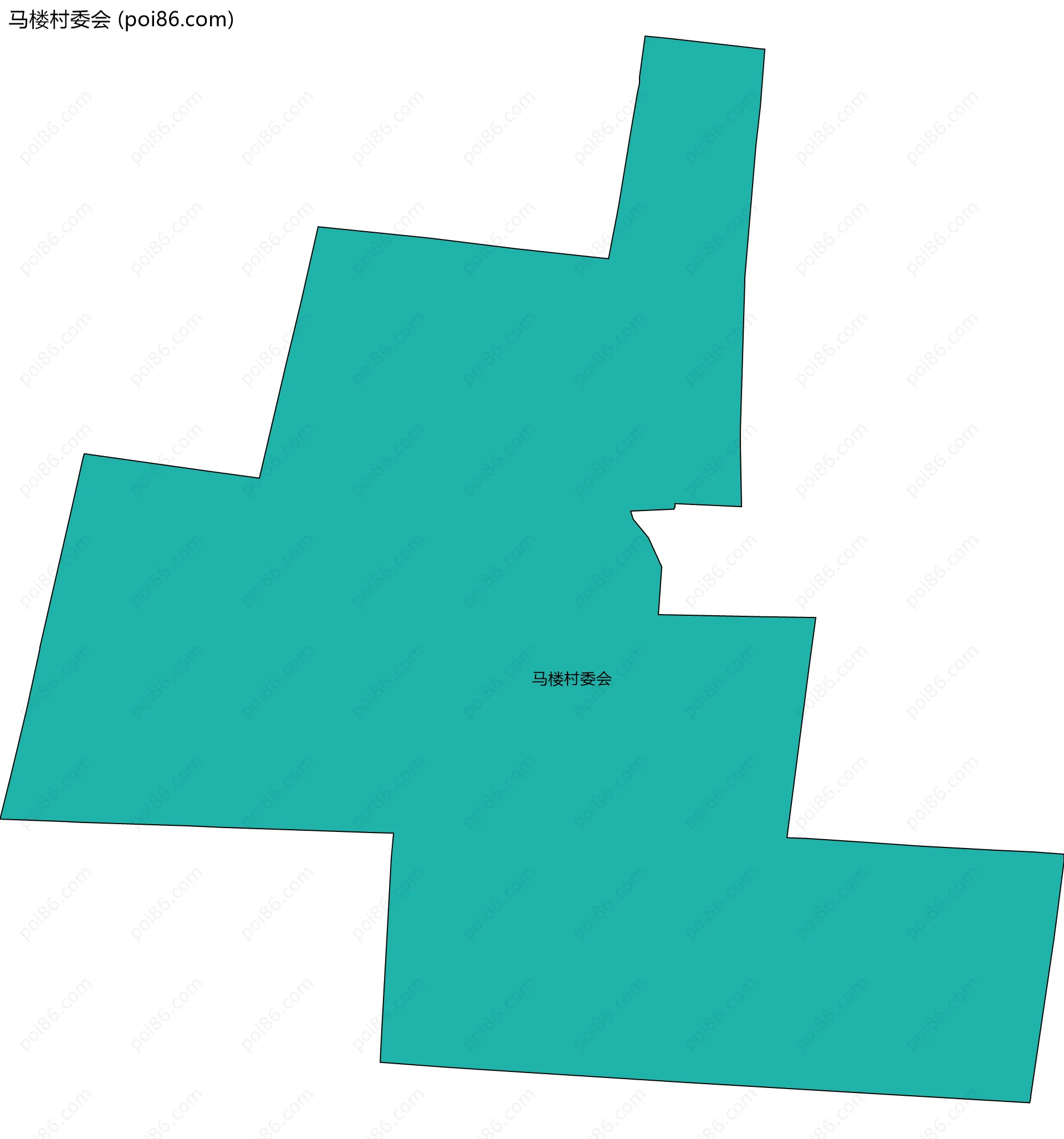 马楼村委会边界地图