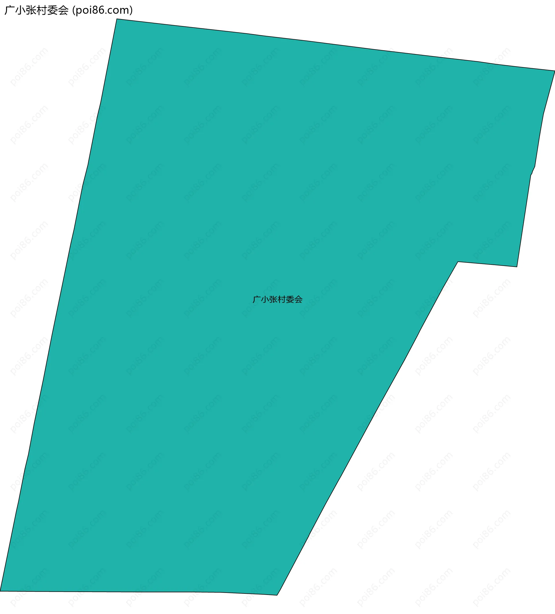 广小张村委会边界地图