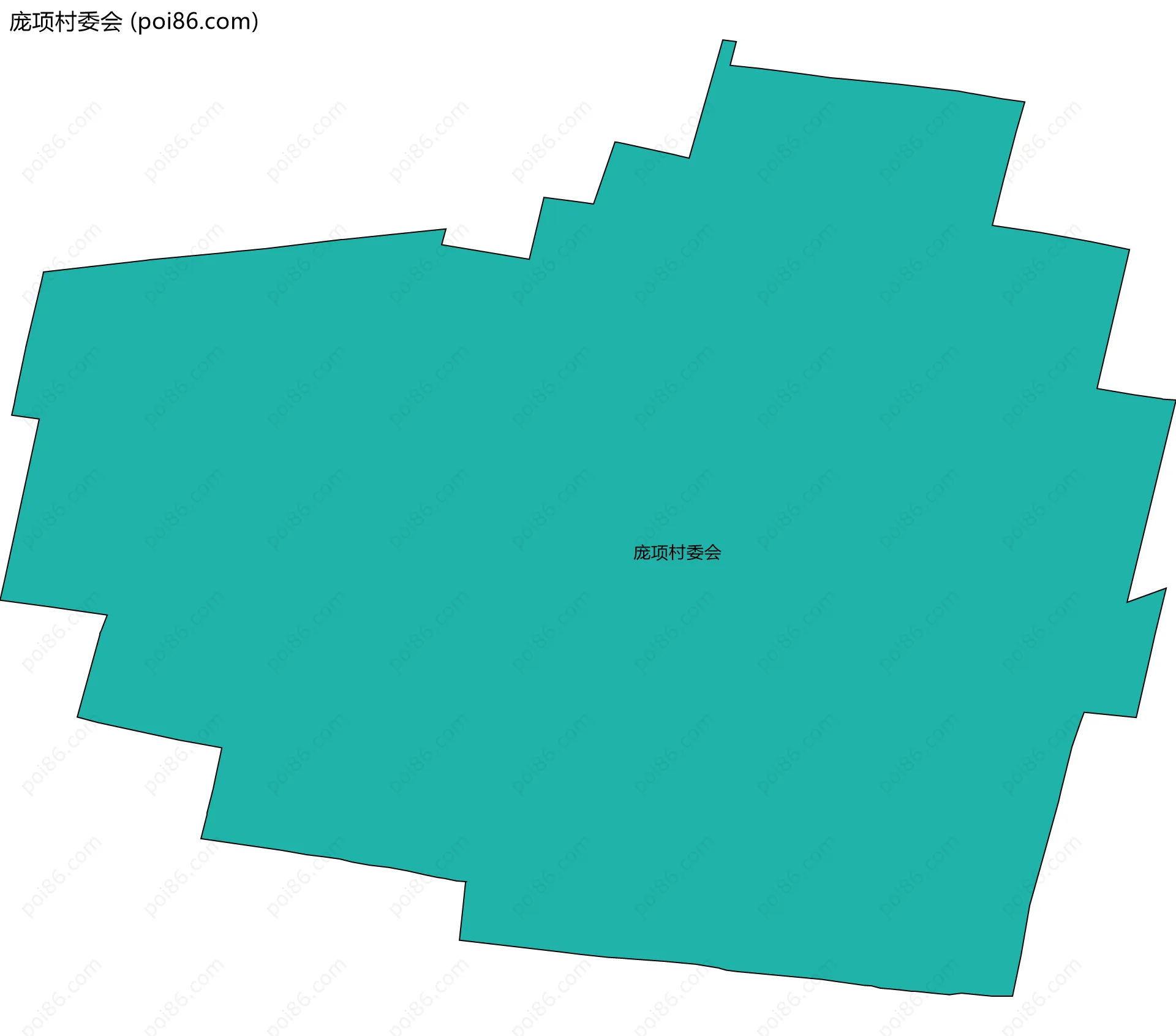 庞项村委会边界地图
