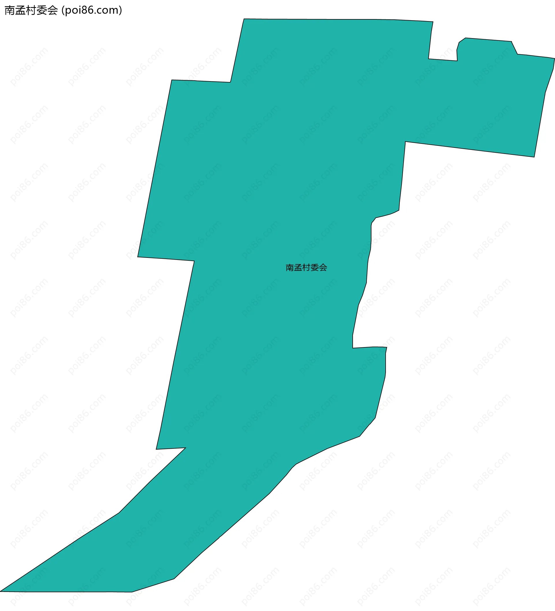 南孟村委会边界地图