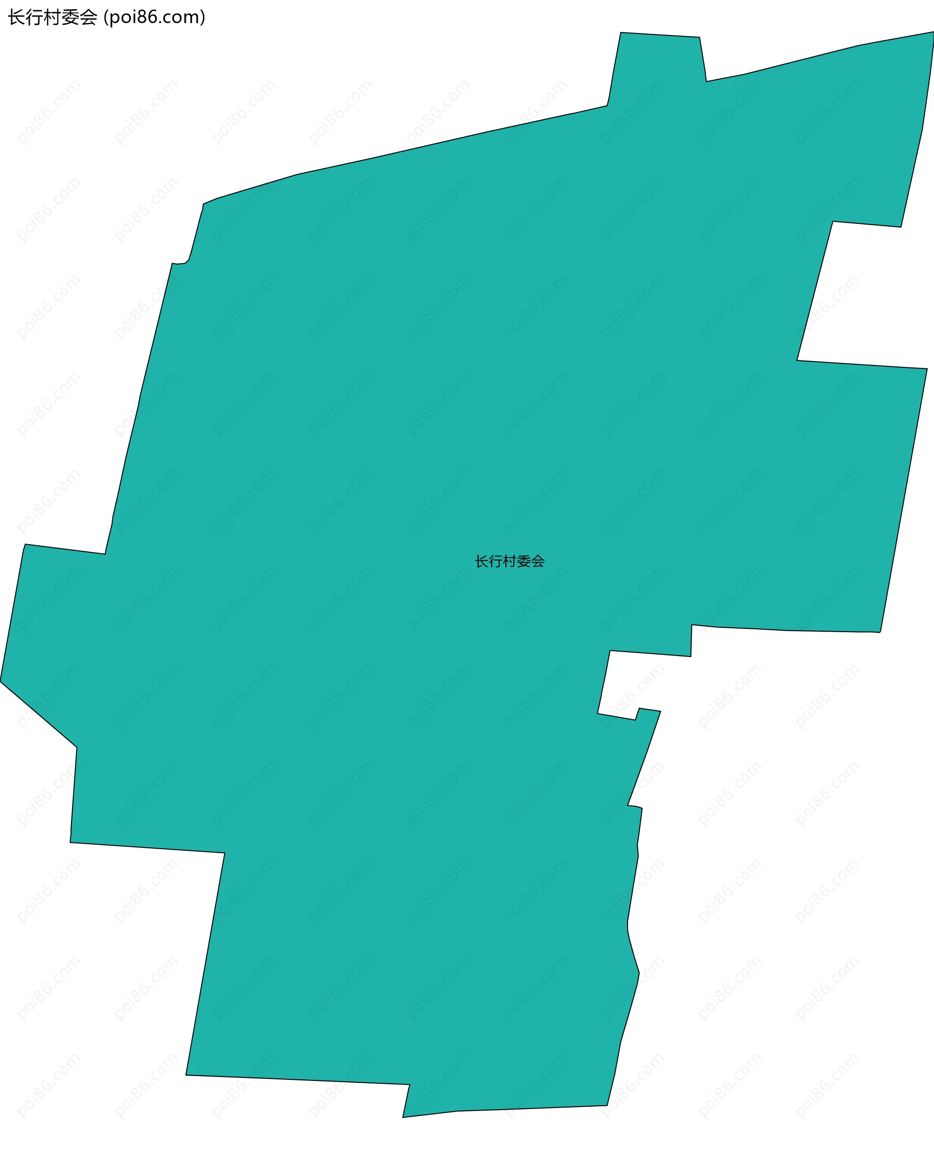 长行村委会边界地图
