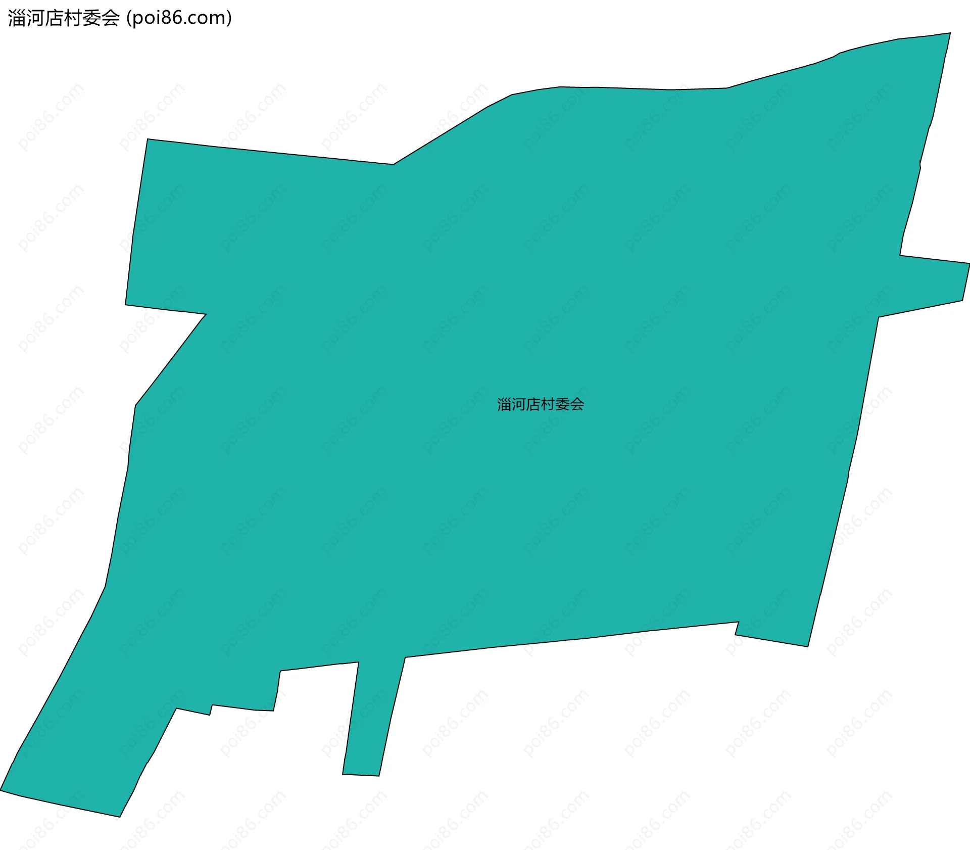 淄河店村委会边界地图