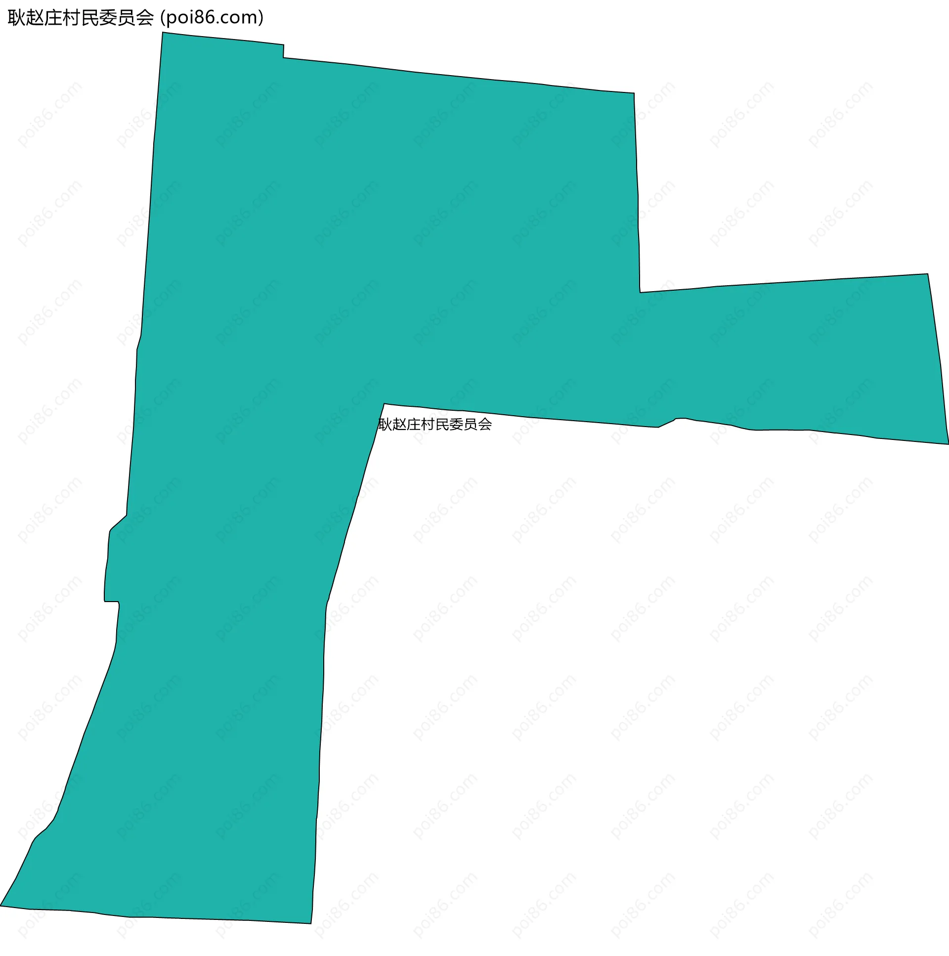 耿赵庄村民委员会边界地图