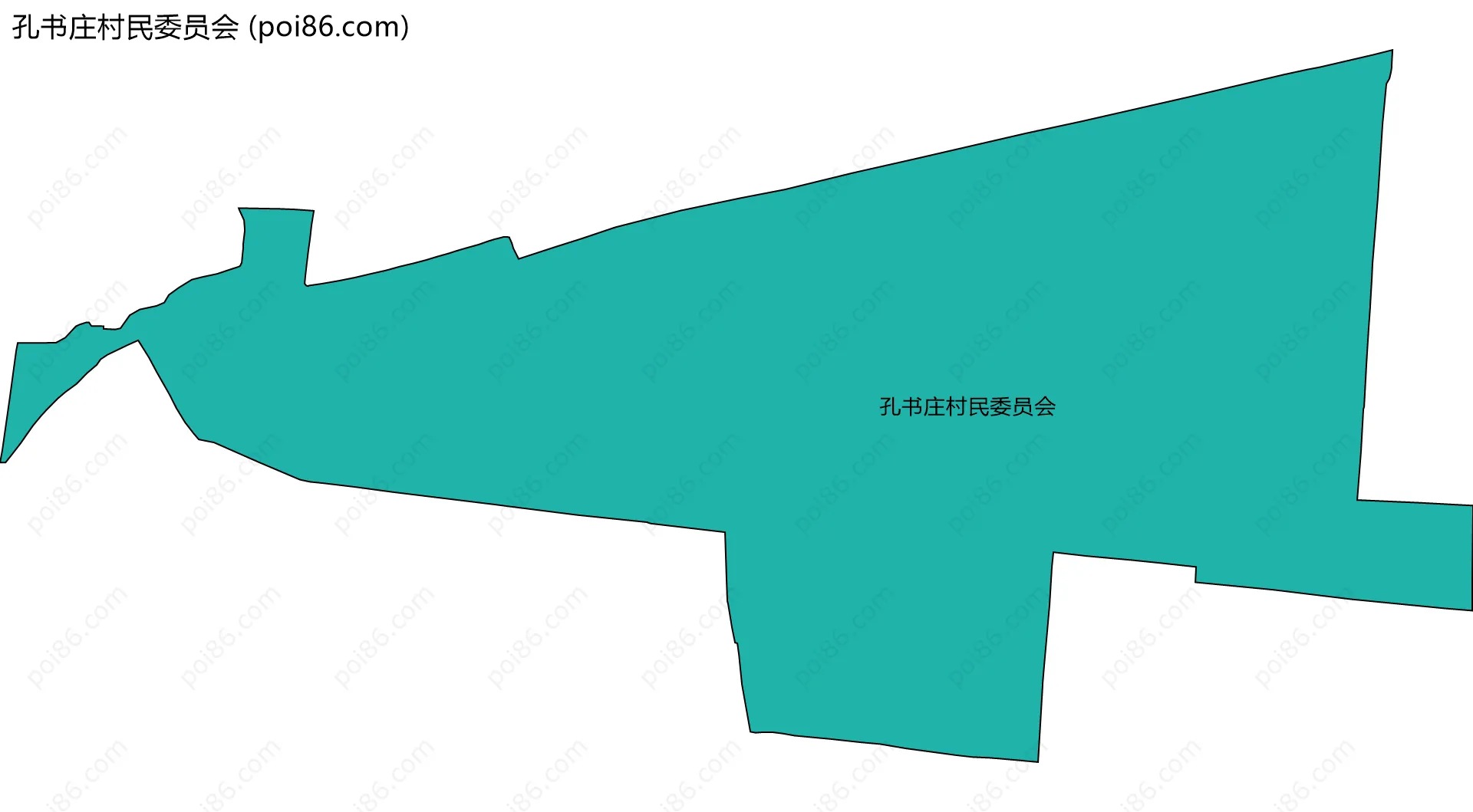 孔书庄村民委员会边界地图