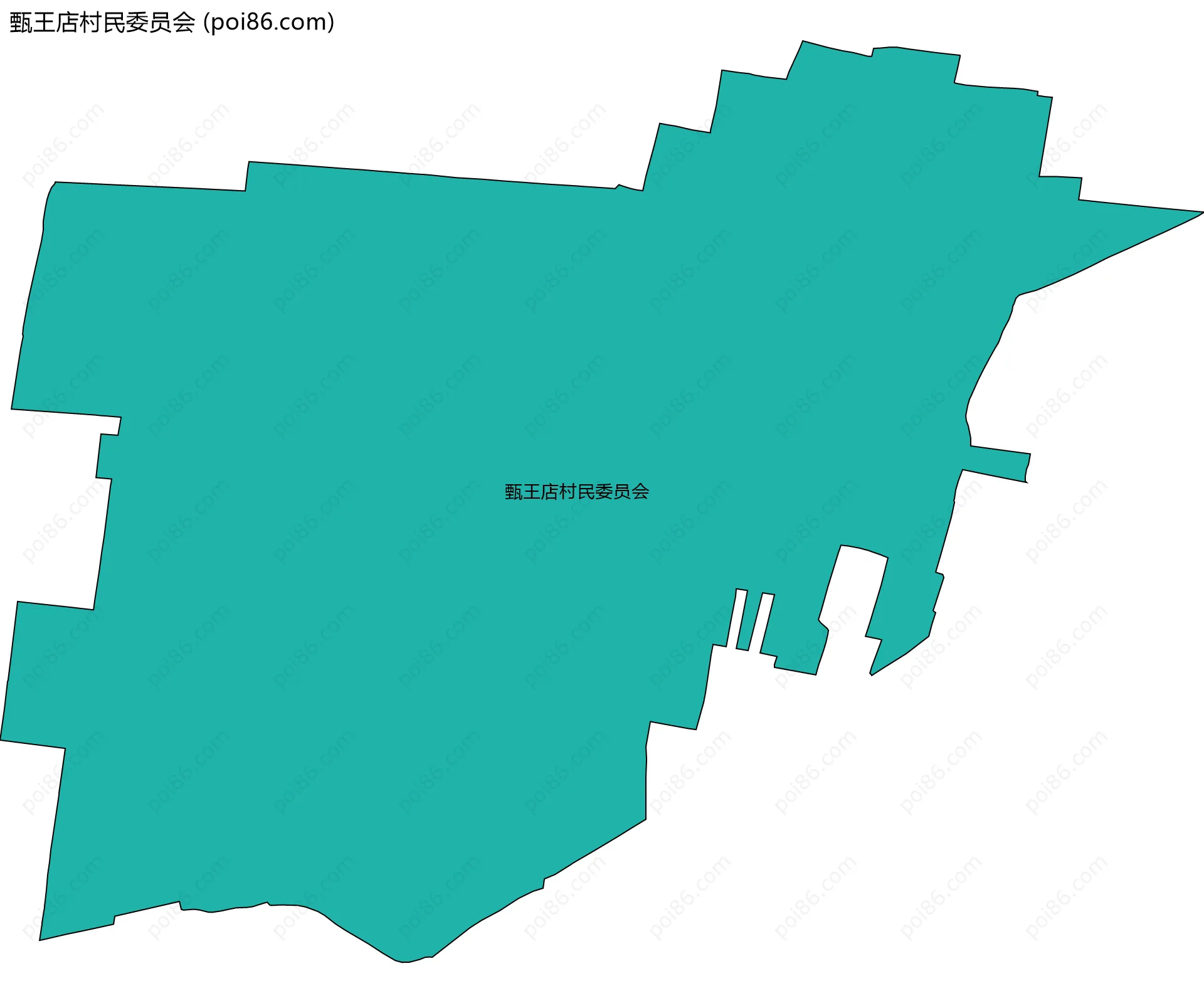 甄王店村民委员会边界地图