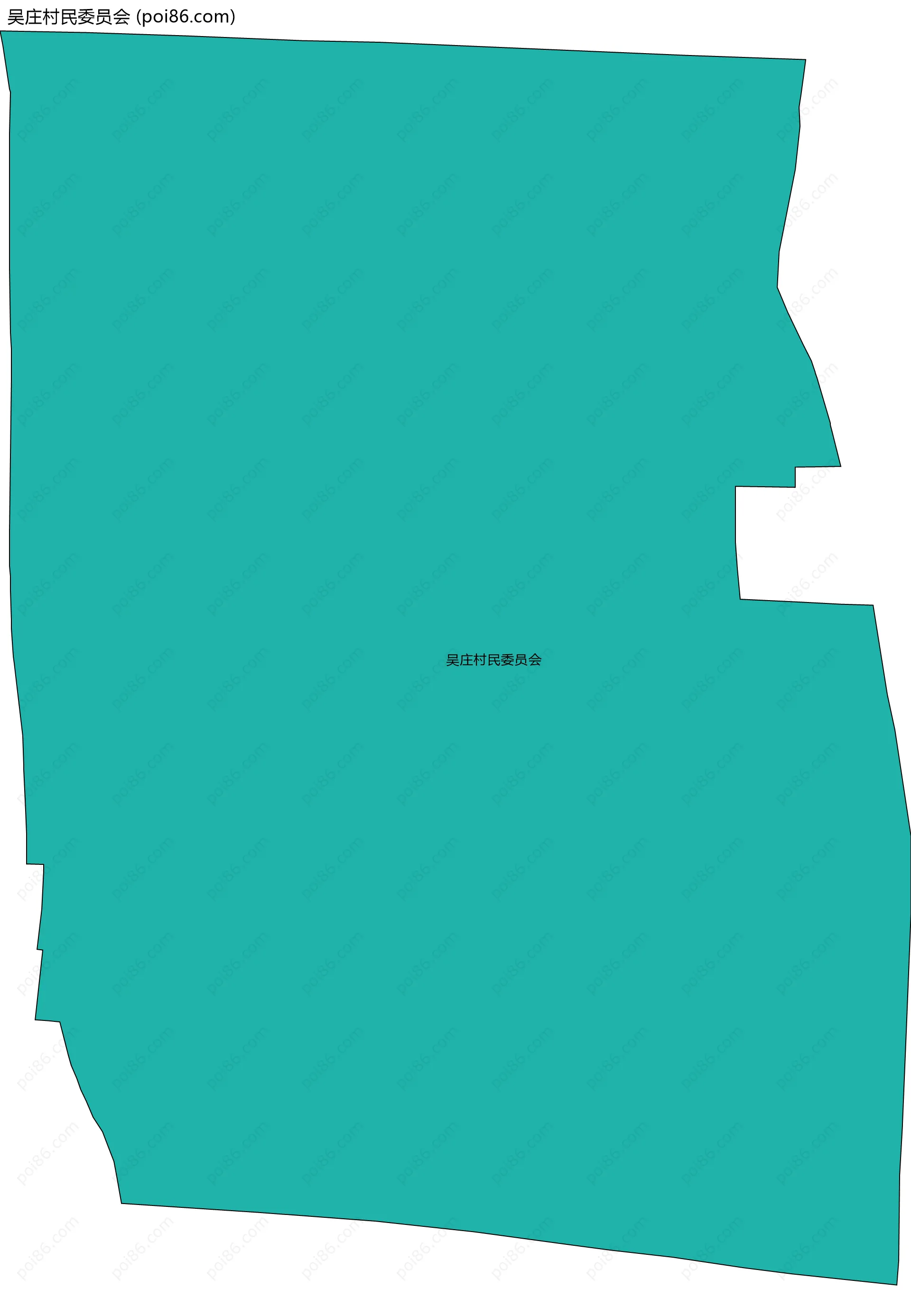 吴庄村民委员会边界地图