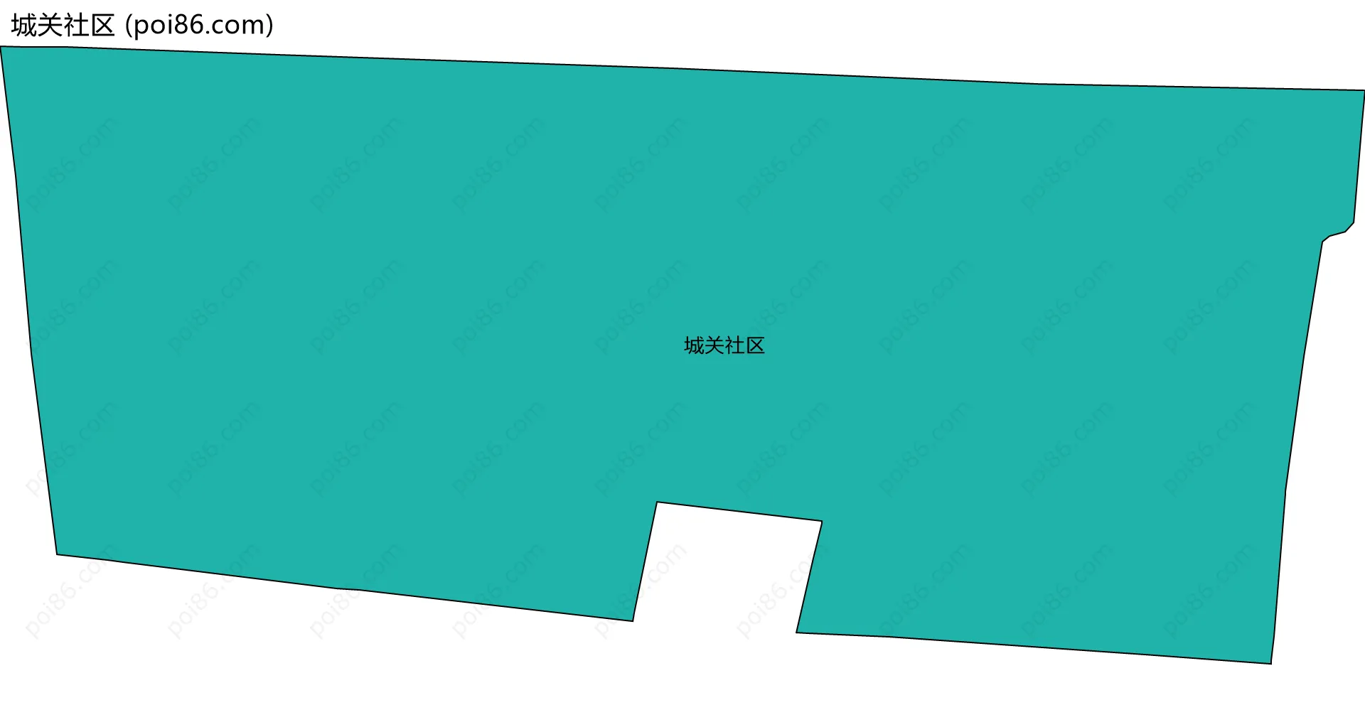 城关社区边界地图