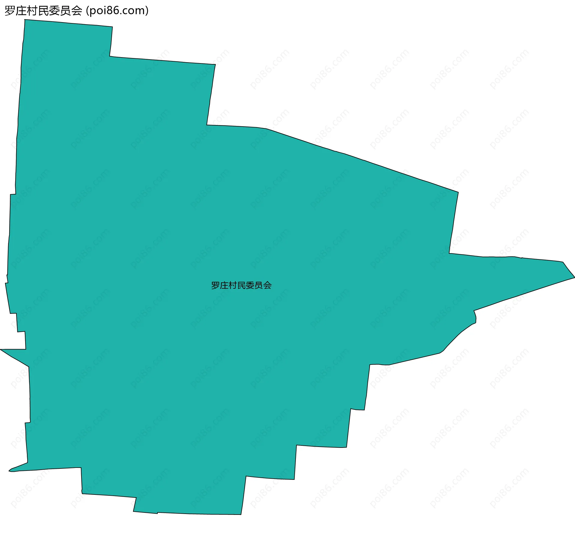罗庄村民委员会边界地图