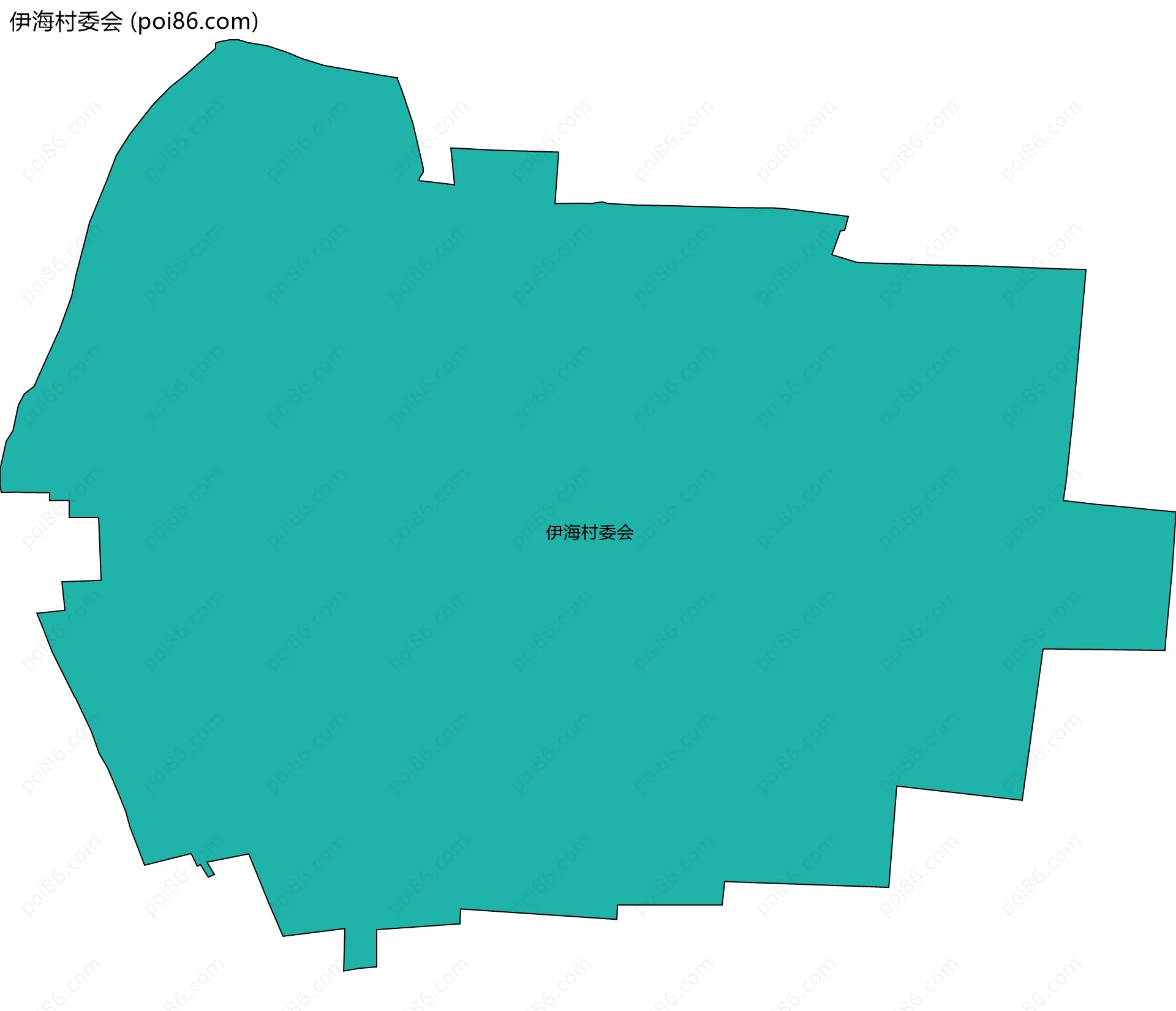 伊海村委会边界地图