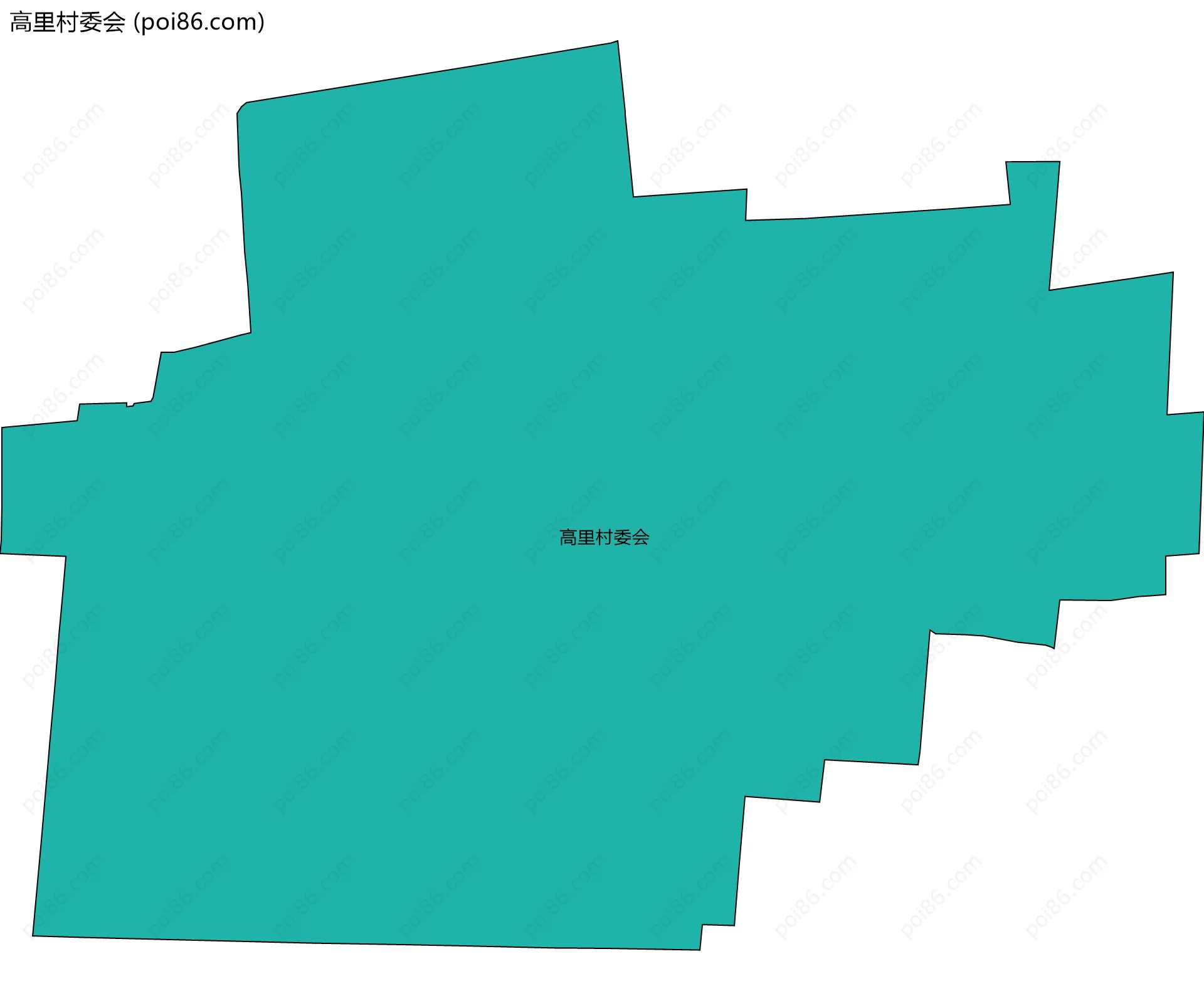 高里村委会边界地图