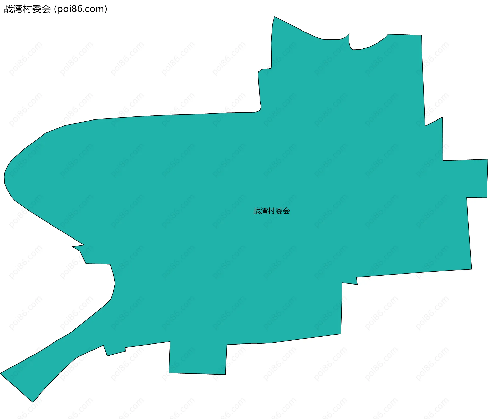 战湾村委会边界地图