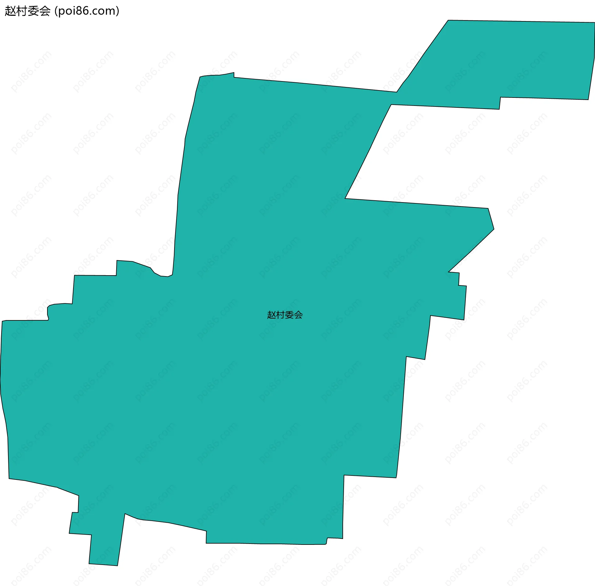 赵村委会边界地图