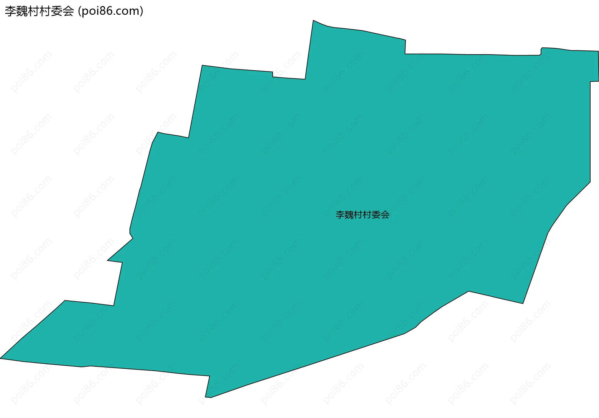 李魏村村委会边界地图