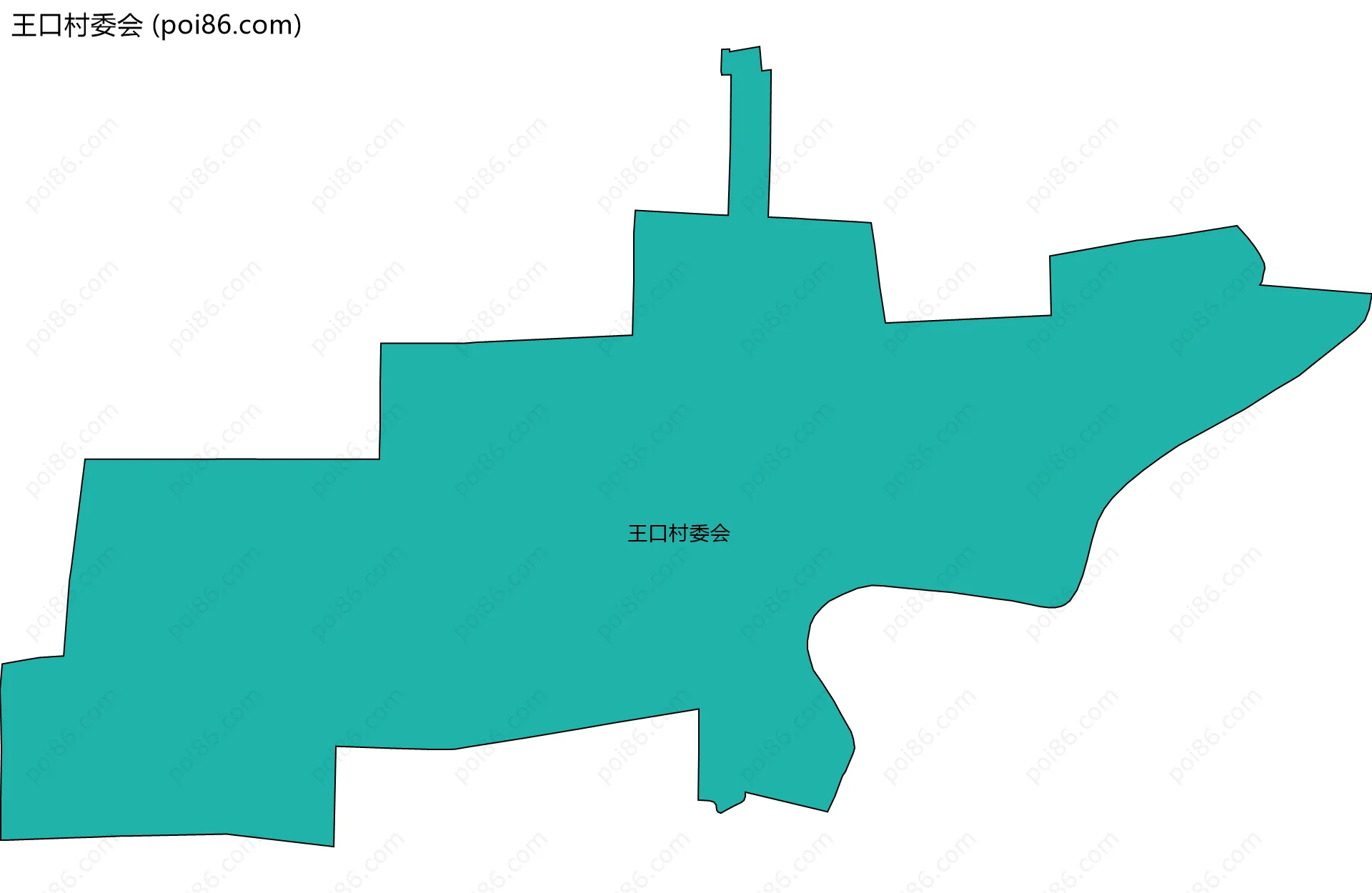 王口村委会边界地图